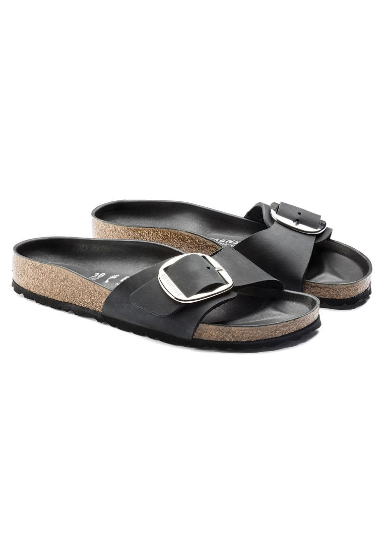 MADRID BIG BUCKLE REGULAR - صنادل - أسود