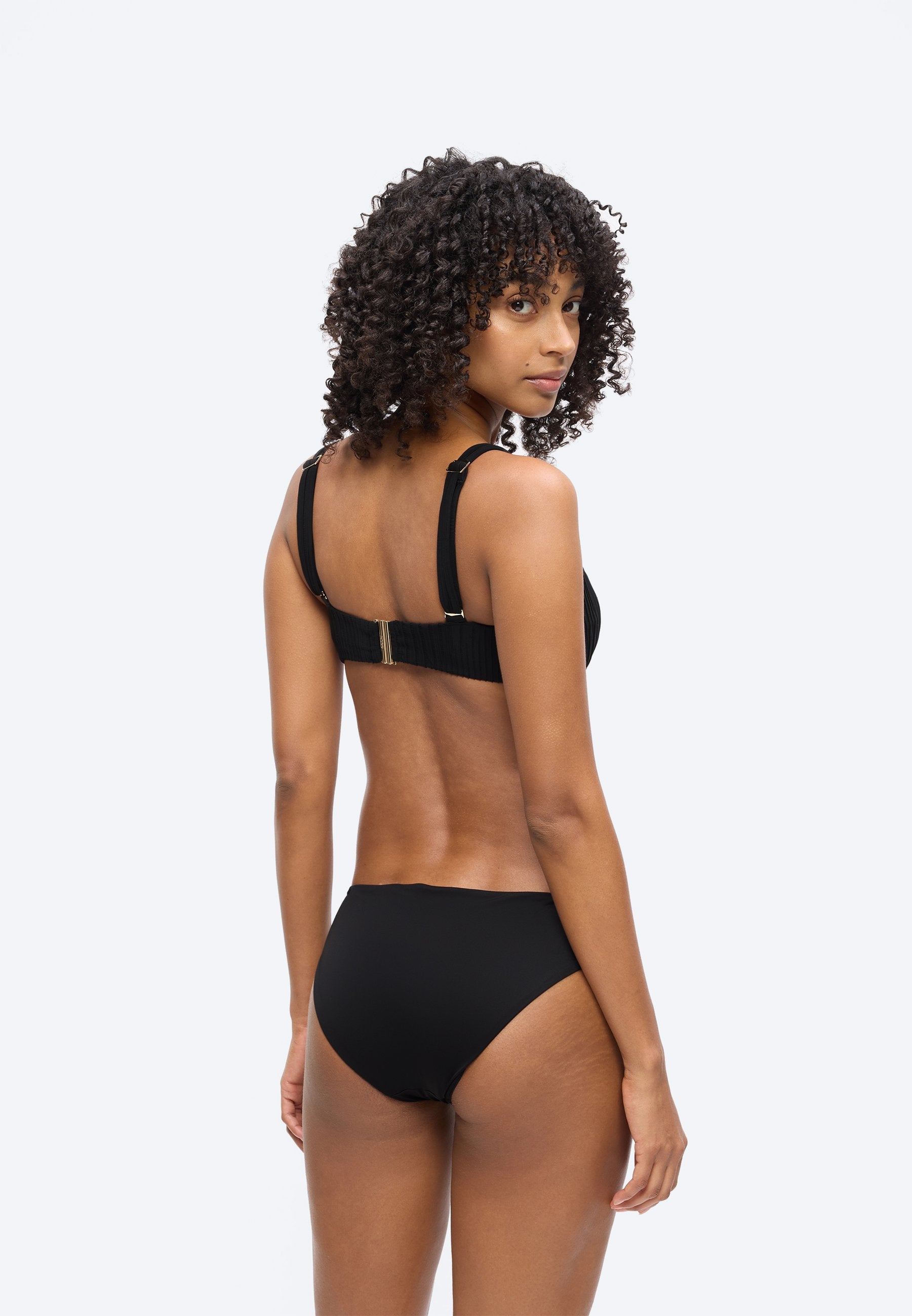 BRIEF BRAID - Bikini bottoms - black