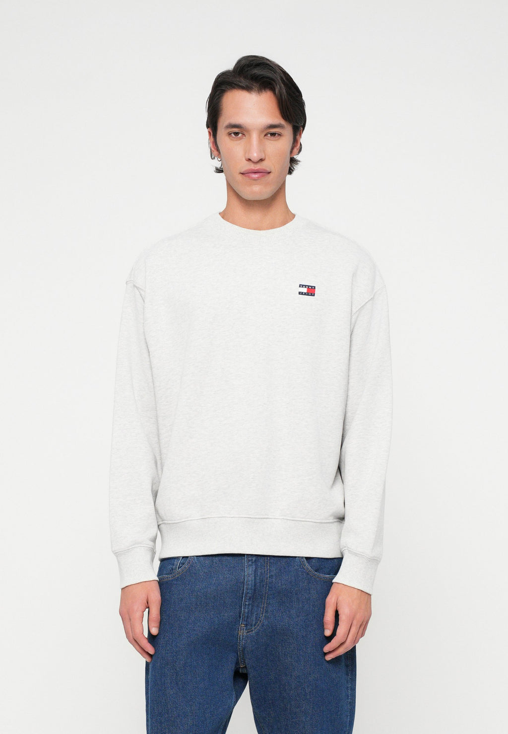 BADGE CREW UNISEX - Sweatshirt - ice grey heather