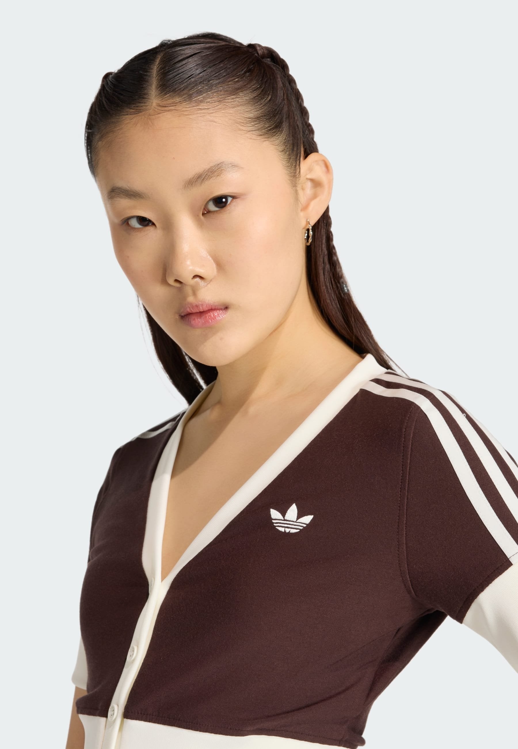 V-NECK - Blouse - aurora coffee