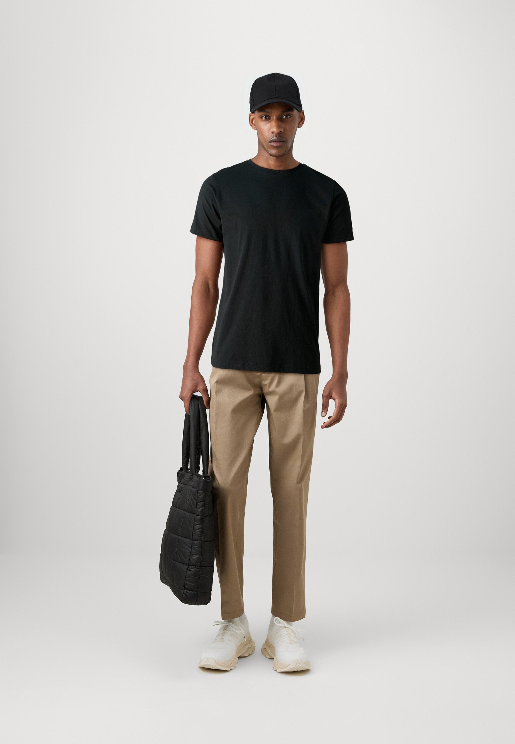 CREW NECK 2 PACK - Basic T-shirt - black