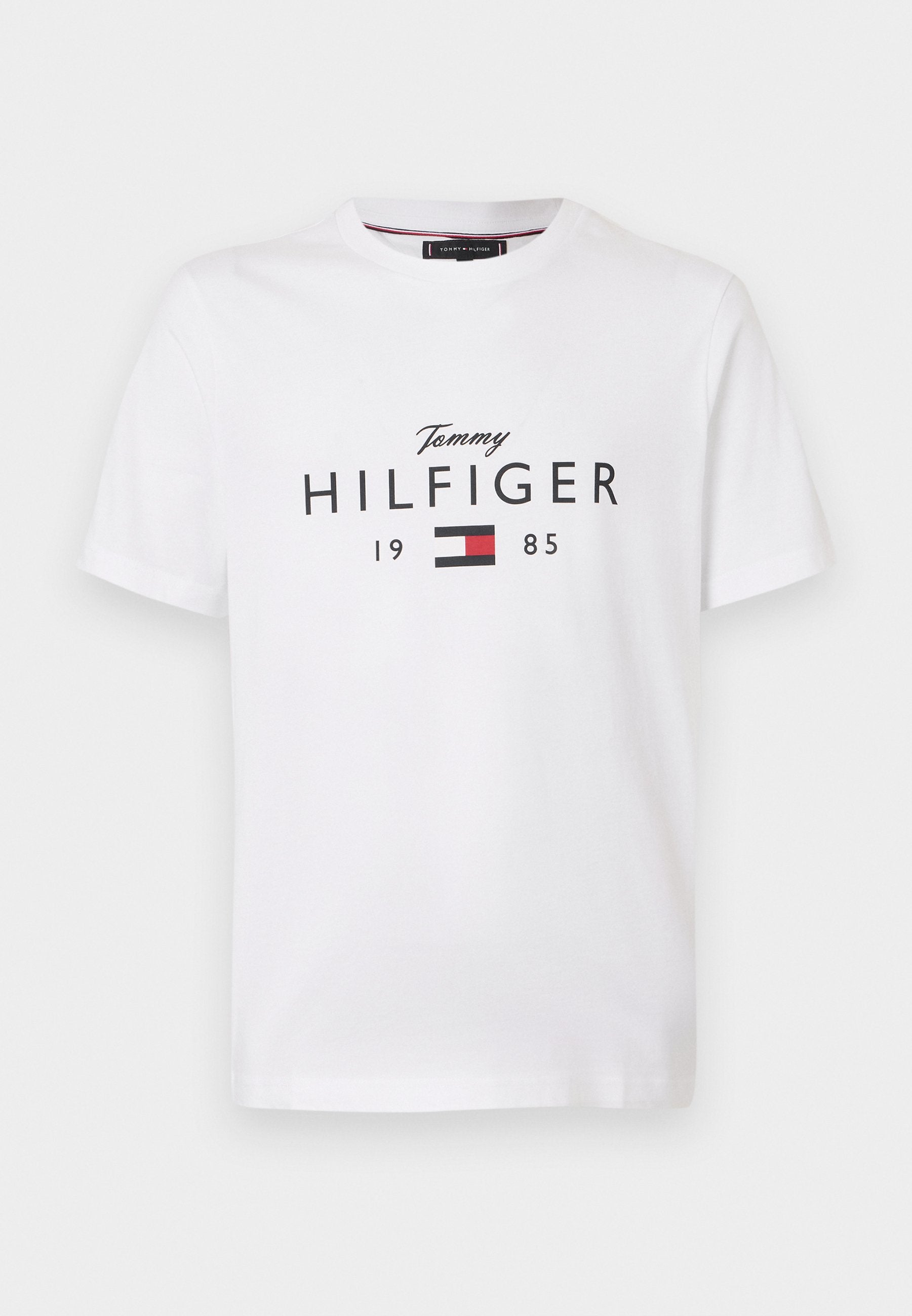 LOGO GRAPHIC JERSEY CREW NECK T-SHIRT - Print T-shirt - white