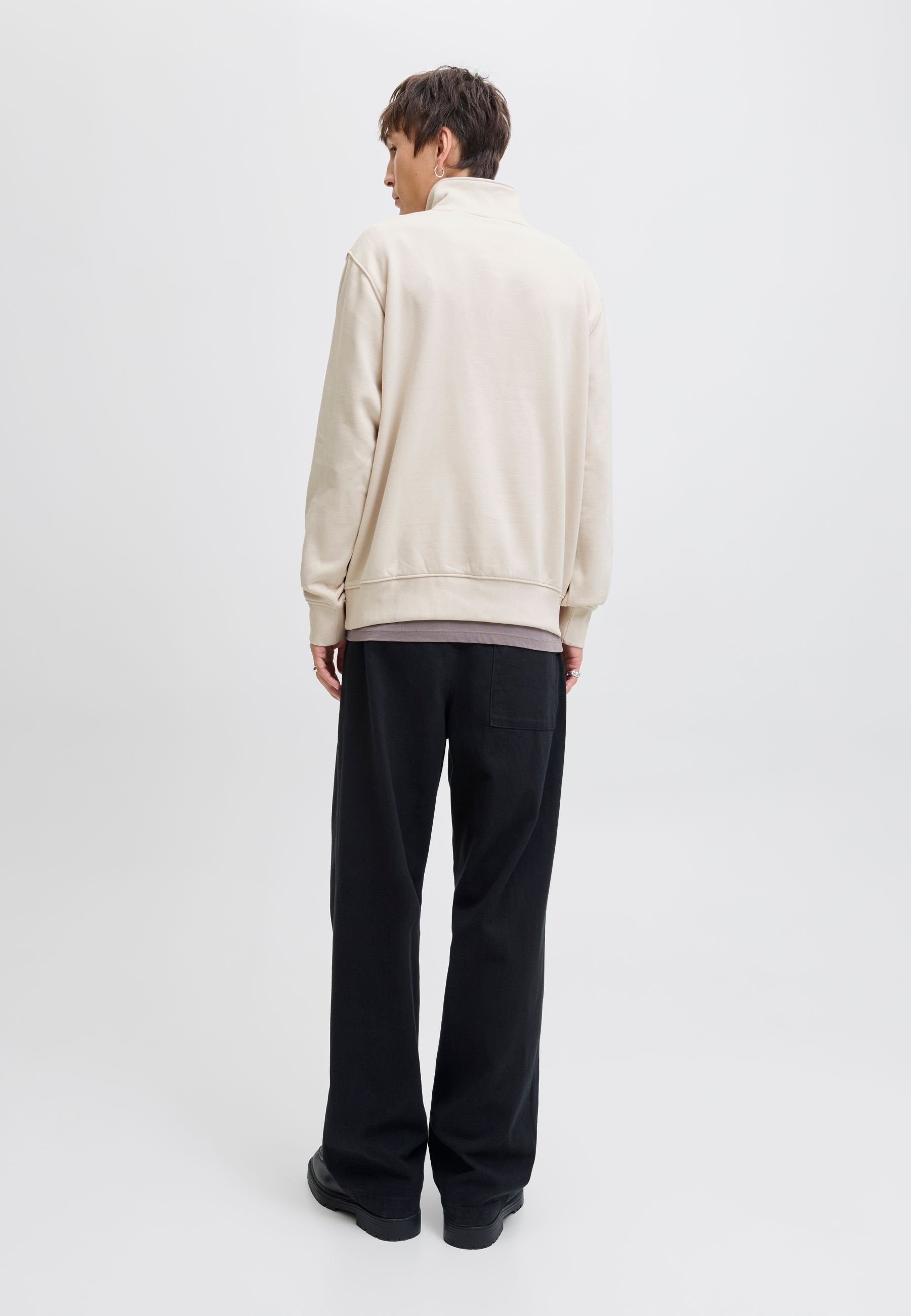 Half zip Plain Half zip - Sweatshirt - moonbeam