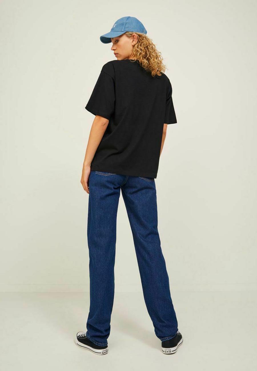 JXANDREA LOOSE TEE - Basic T-shirt - black
