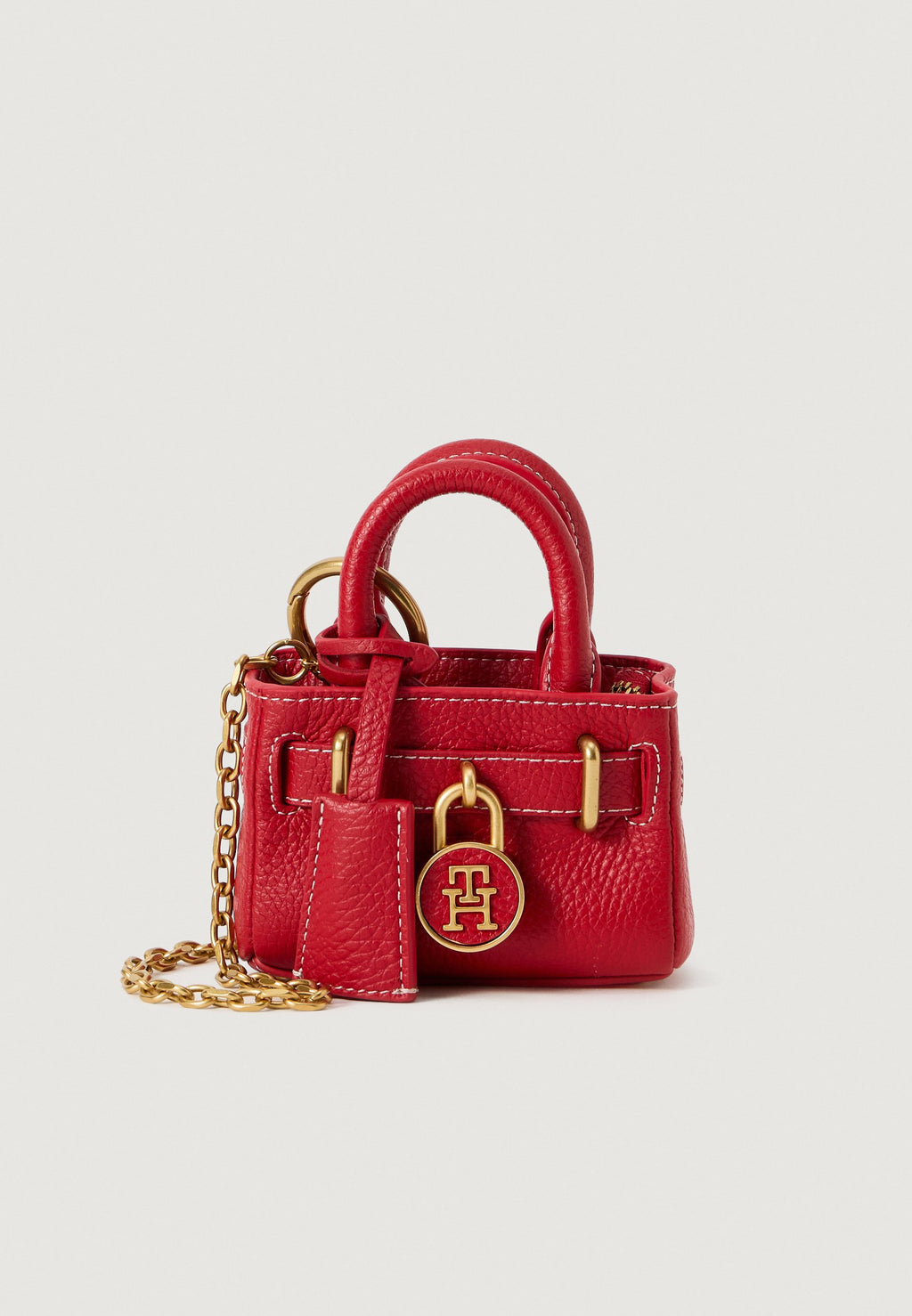 THE AMERICAN ICON LEATHER CHAIN BAG - Handbag - primary red