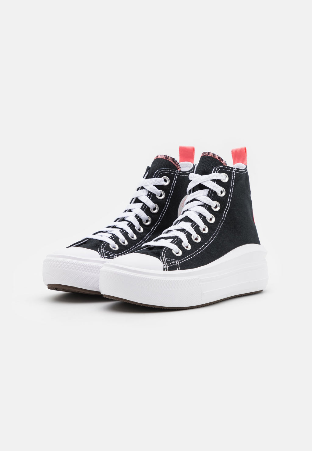CHUCK TAYLOR ALL STAR MOVE  - High-top trainers - black/pink salt/white
