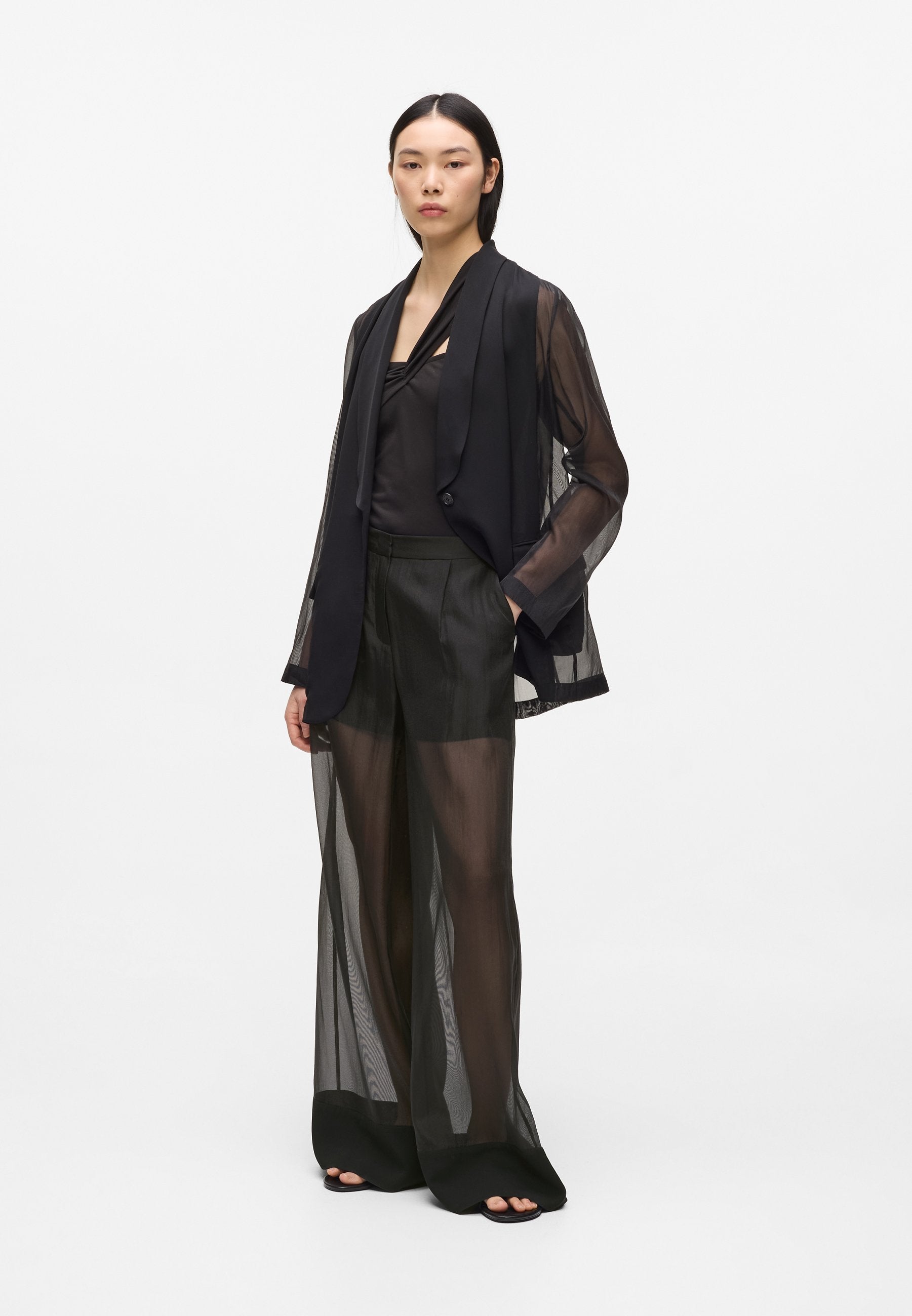 FASHION PANTS - Trousers - black