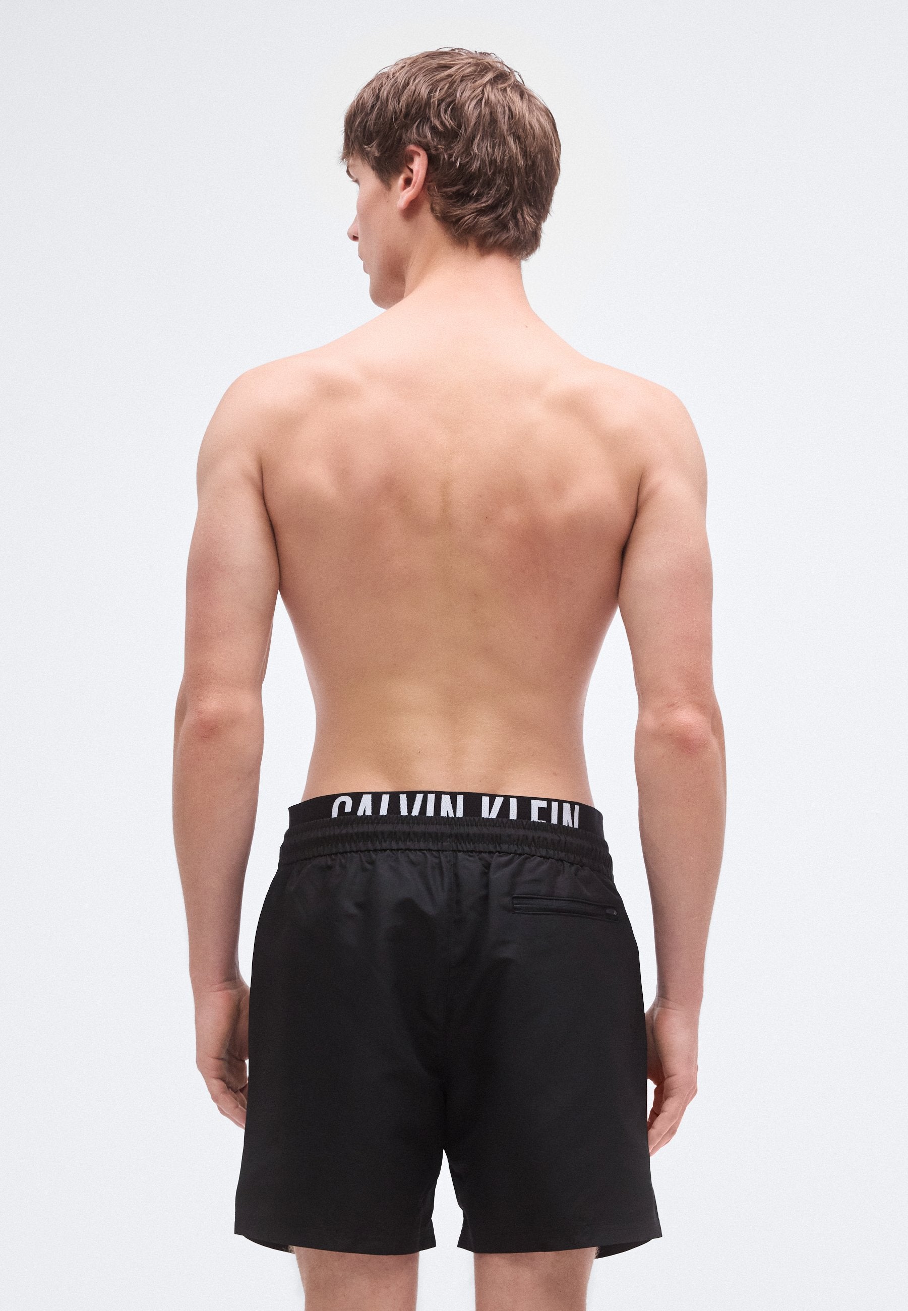 MEDIUM DRAWSTRING BOXER INTENSE POWER - Swimming shorts - black