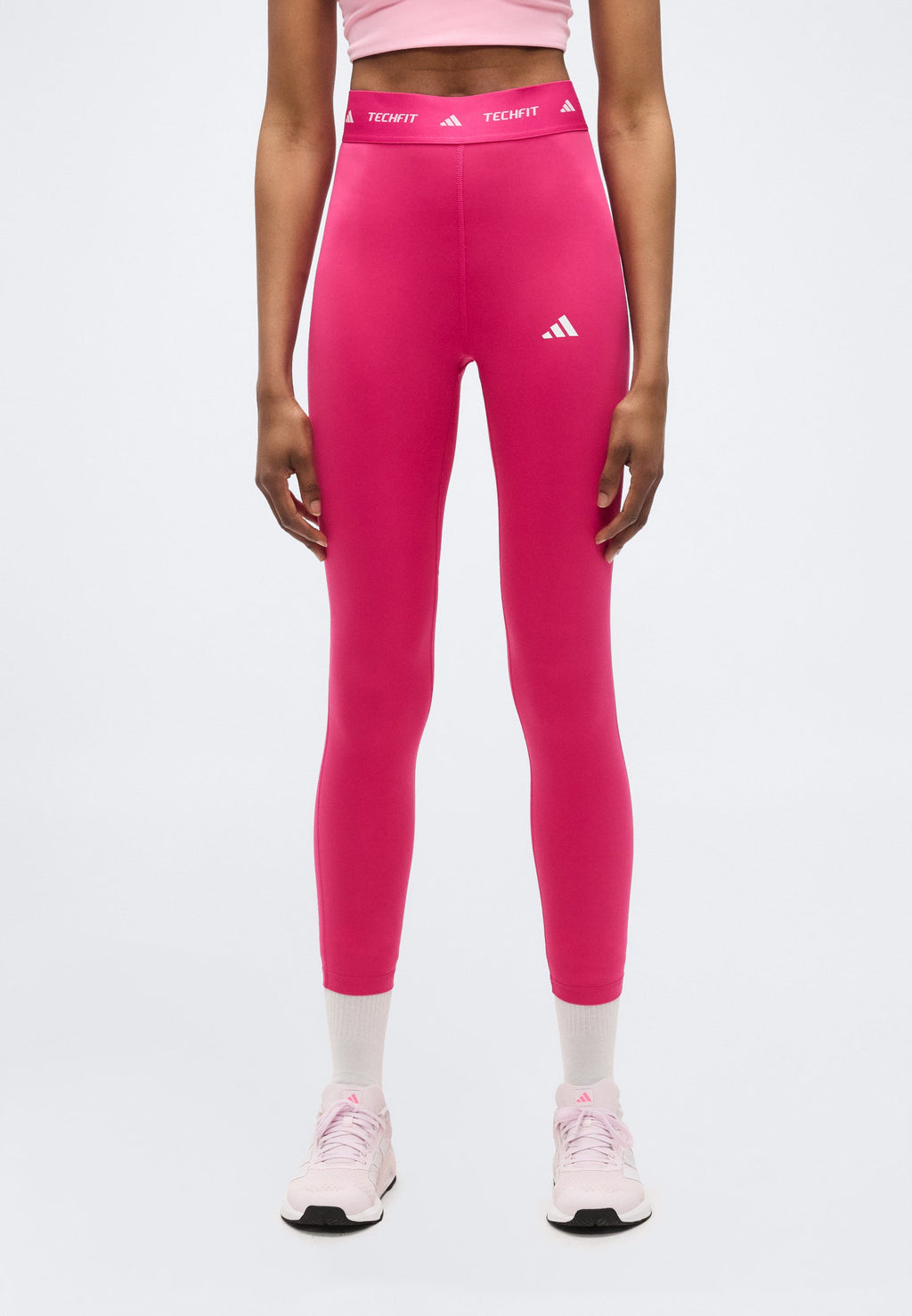 ADIDAS TECHFIT 7/8 - Leggings - real magenta