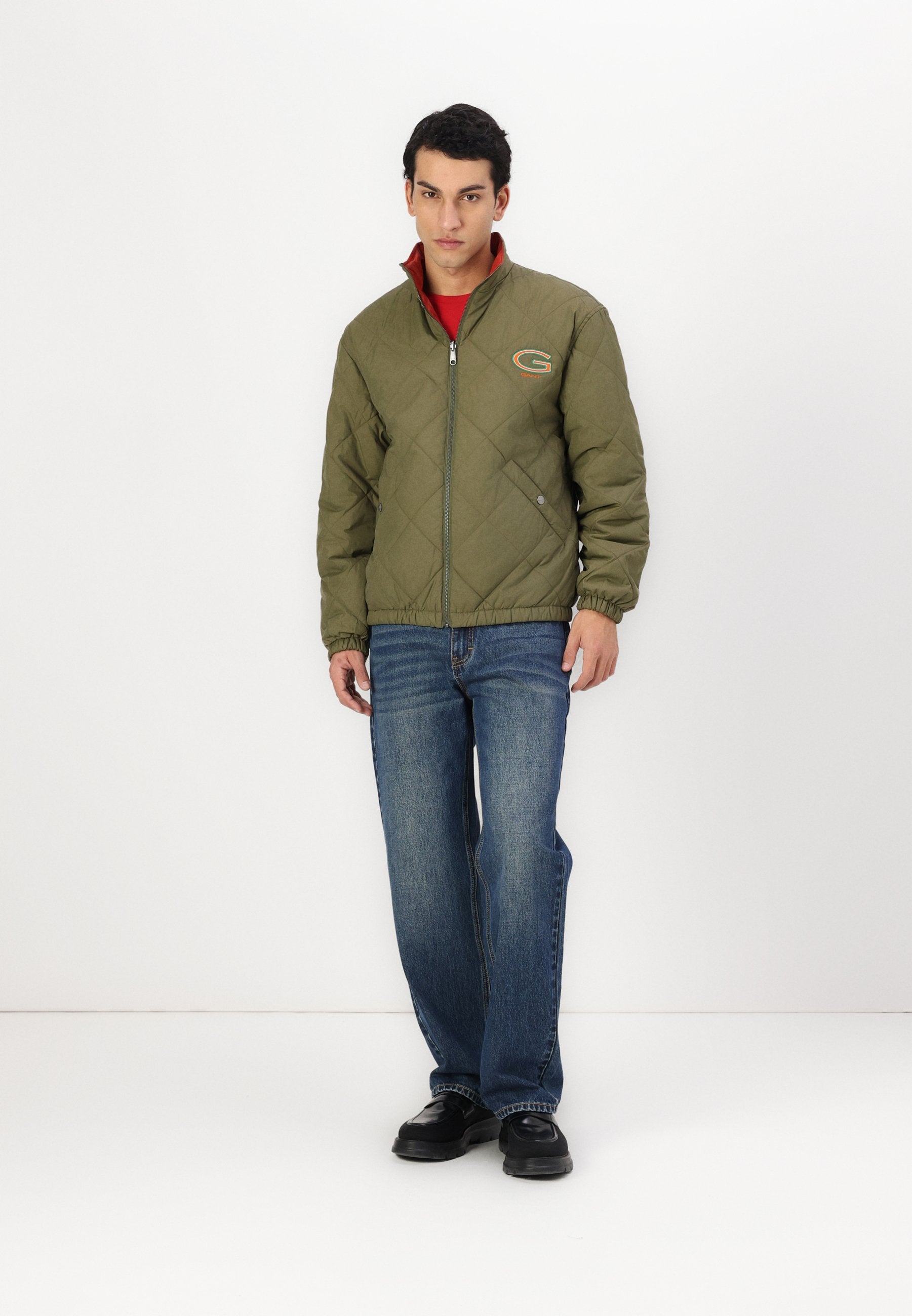 EXCLUSIVE HERITAGE 2.0 REVERSIBLE QUILTED JACKET - Light jacket - juniper green