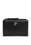 LOGO PLAQUE LEATHER BIFOLD WALLET - Wallet - black