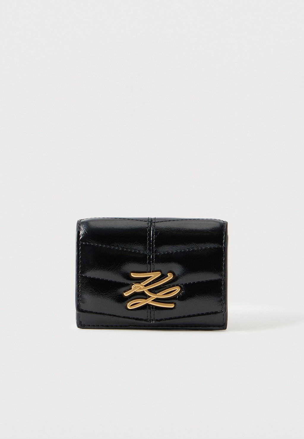 AUTOGRAPH QUILT FLAP - Wallet - black/gold-coloured