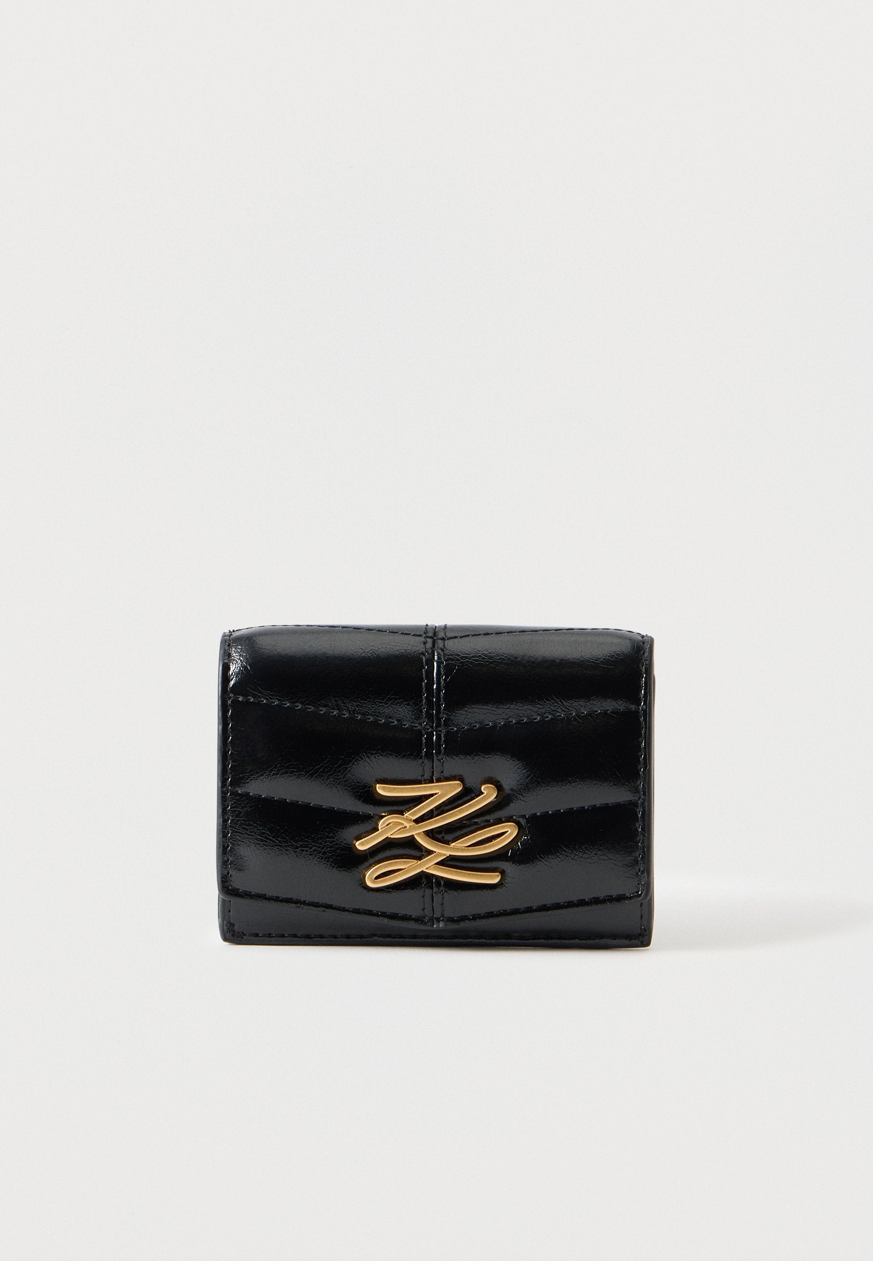 AUTOGRAPH QUILT FLAP - Wallet - black/gold-coloured