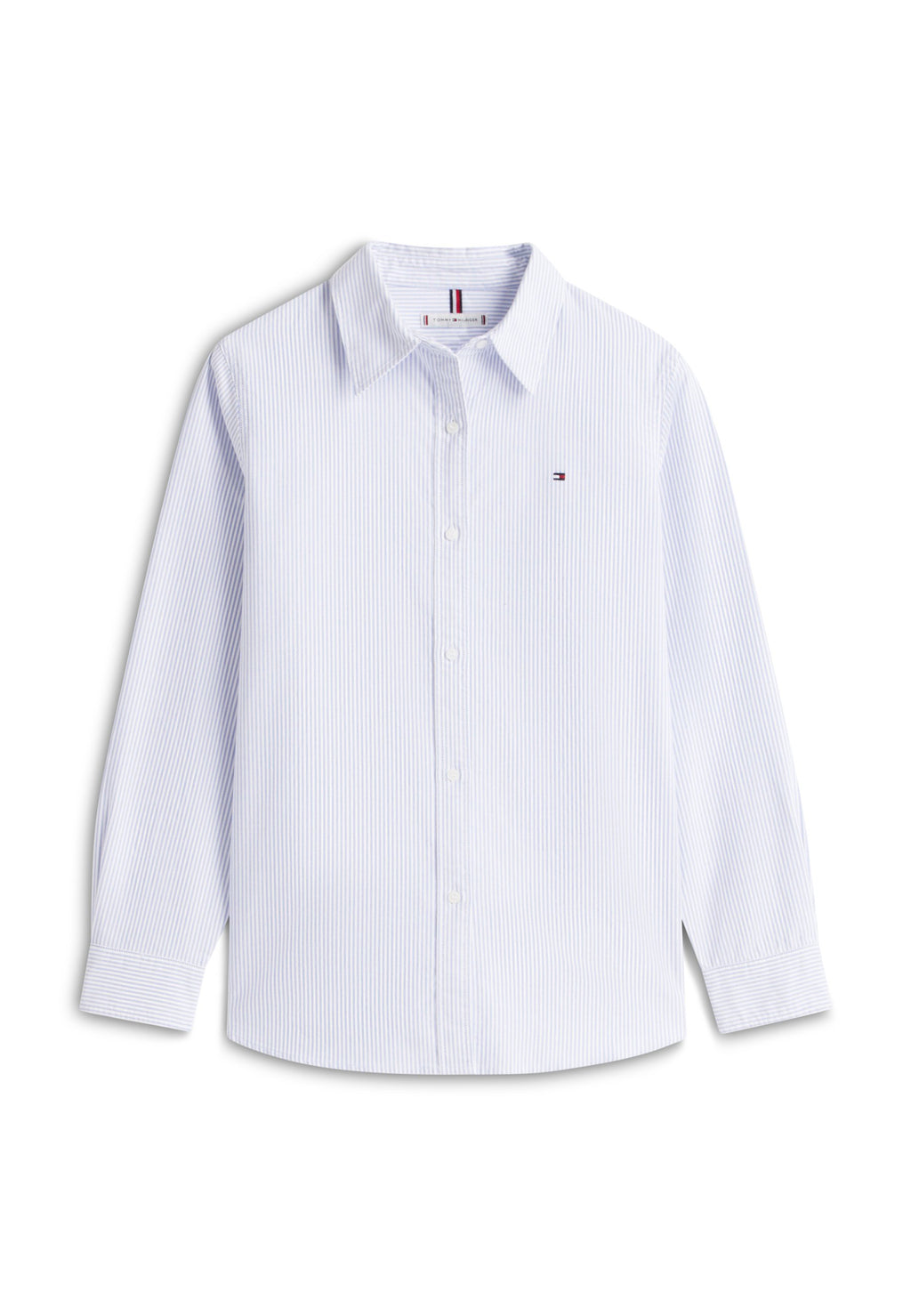 RELAXED FIT FLAG EMBROIDERY OXFORD SHIRT - Button-down blouse - mid blue