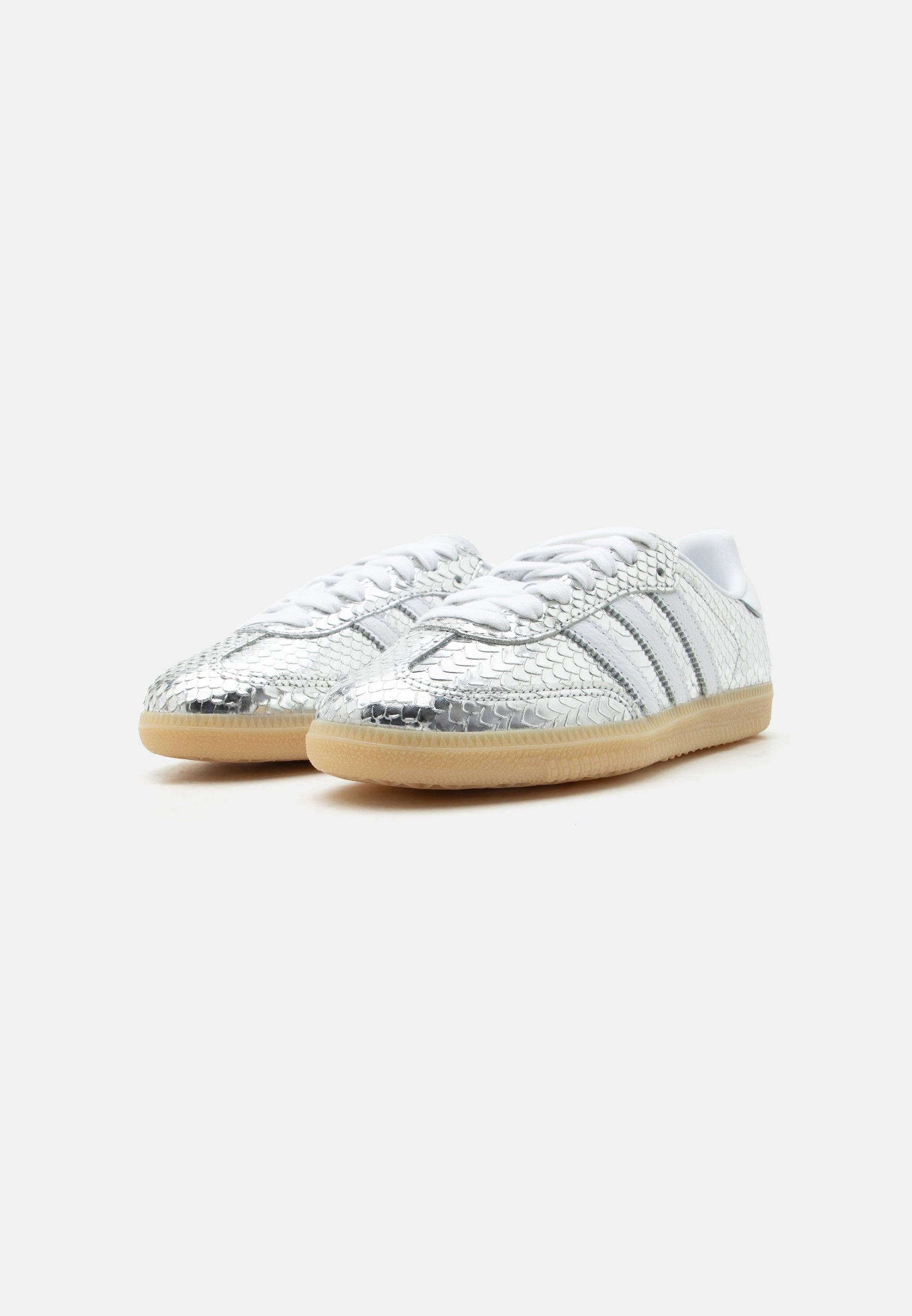SAMBA - Trainers - silver-coloured metallic/footwear white