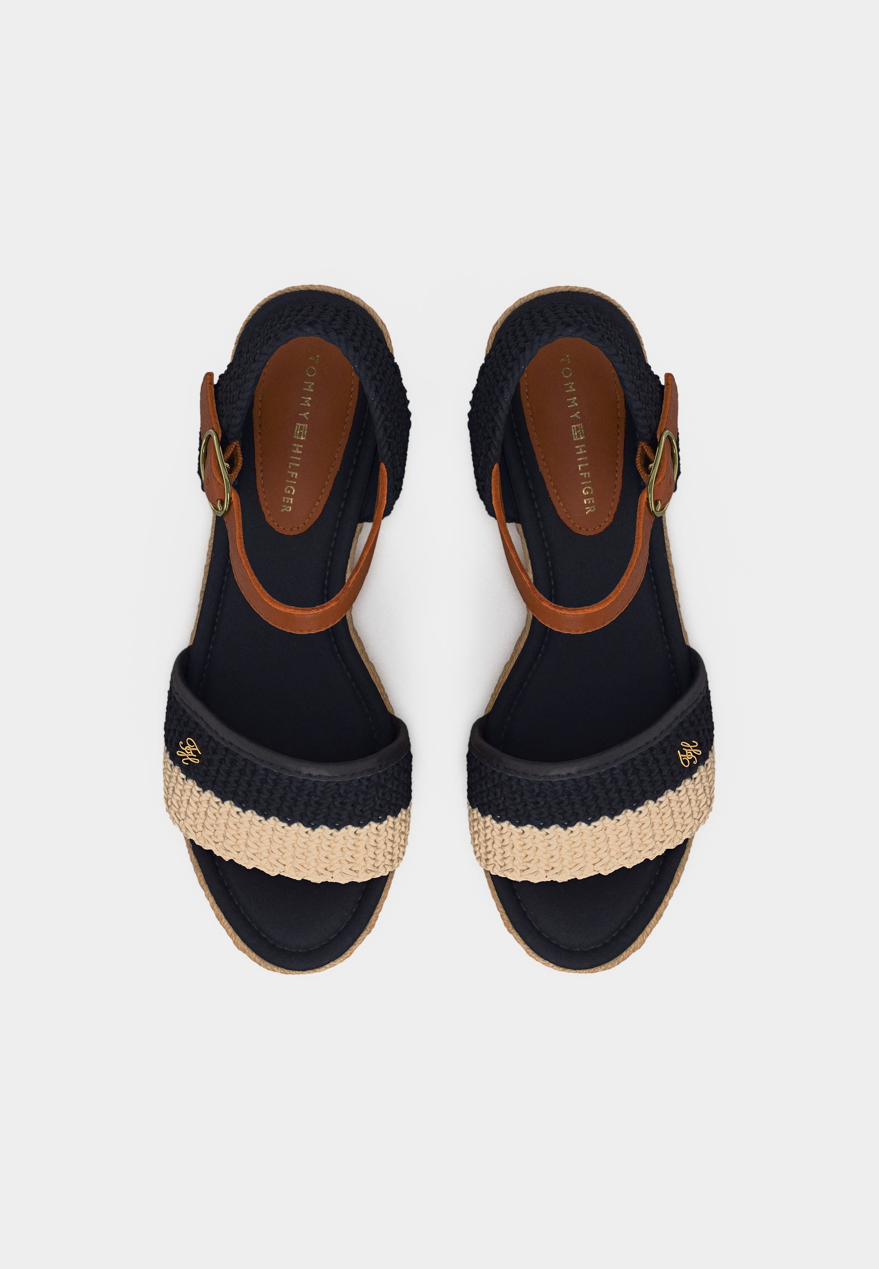 High heeled sandals - space blue