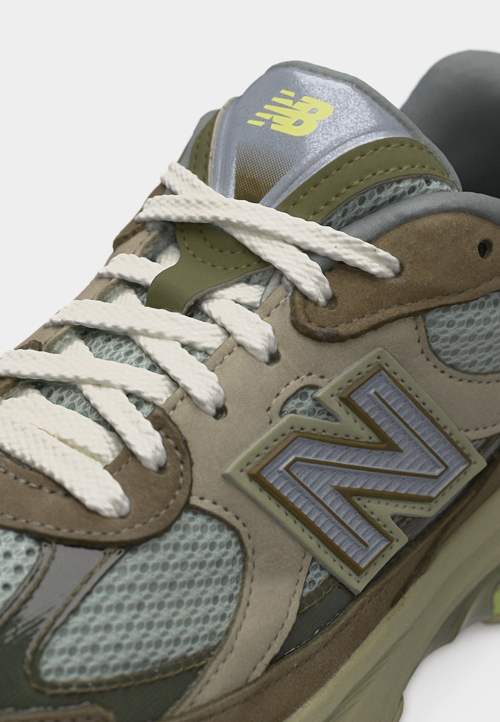 U2010 UNISEX - Baskets - vert discret/citron sec/gris étoile solitaire