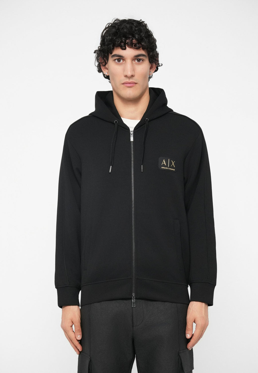 Zip-up sweatshirt - black