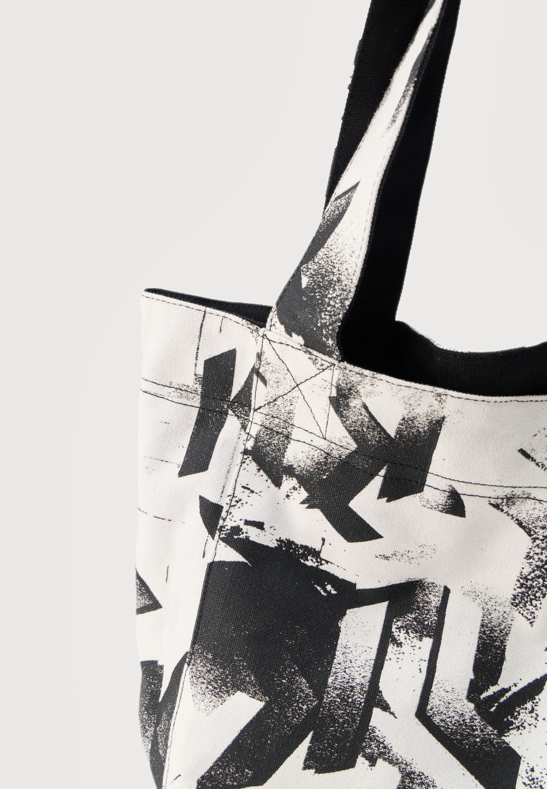 REVERSIBLE MONO UNISEX - Tote bag - black