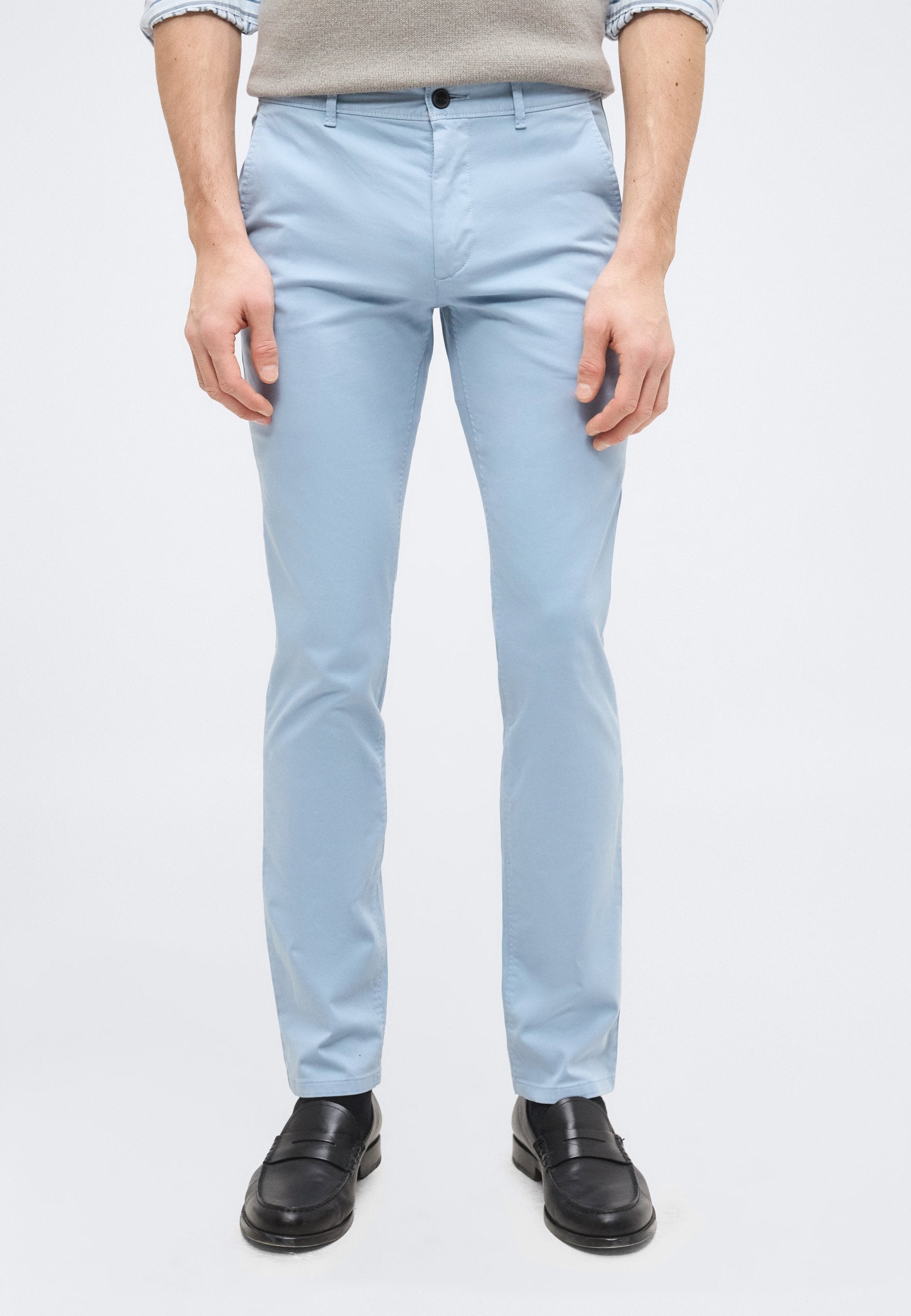 SLIM - Chinos - light pastel blue