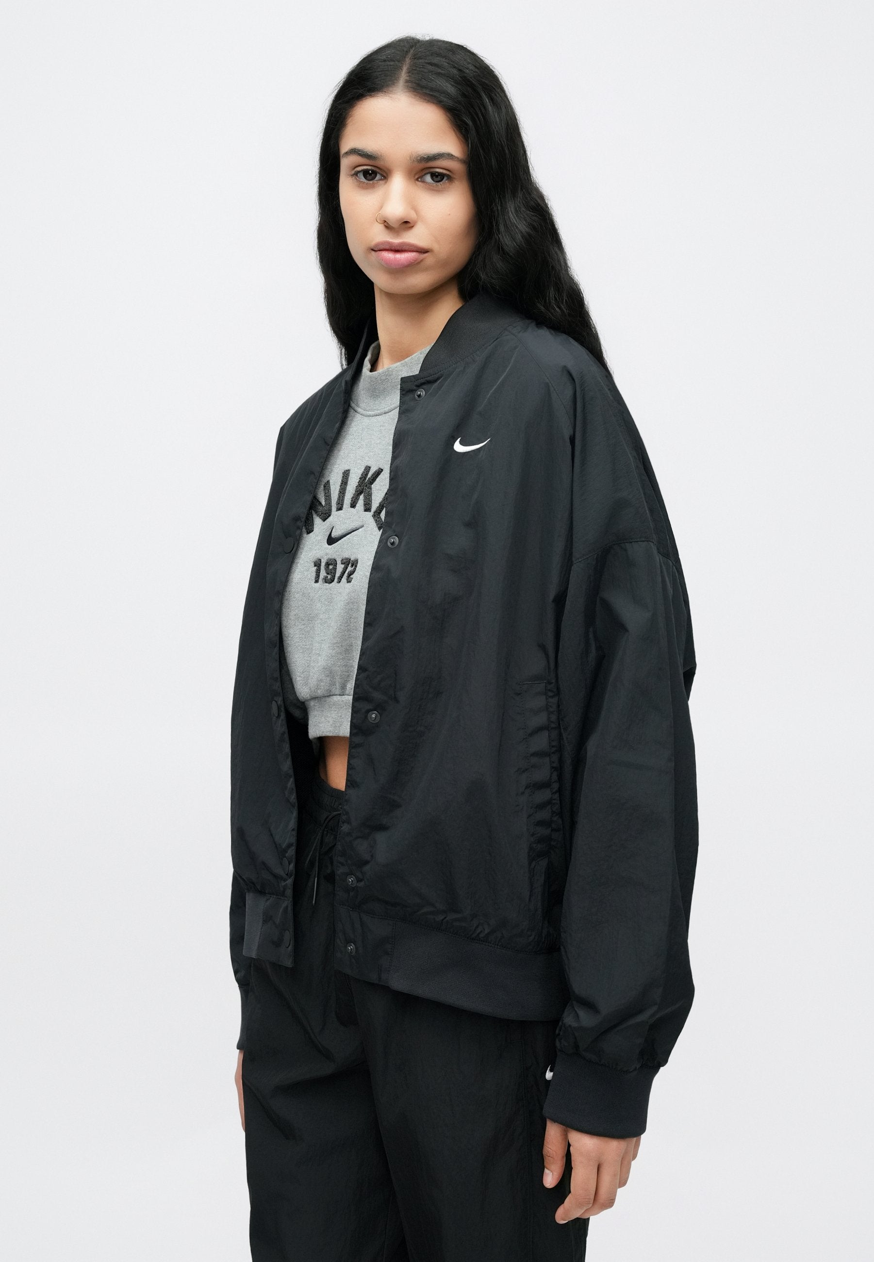 STREET VARSITY JACKET - Light jacket - black