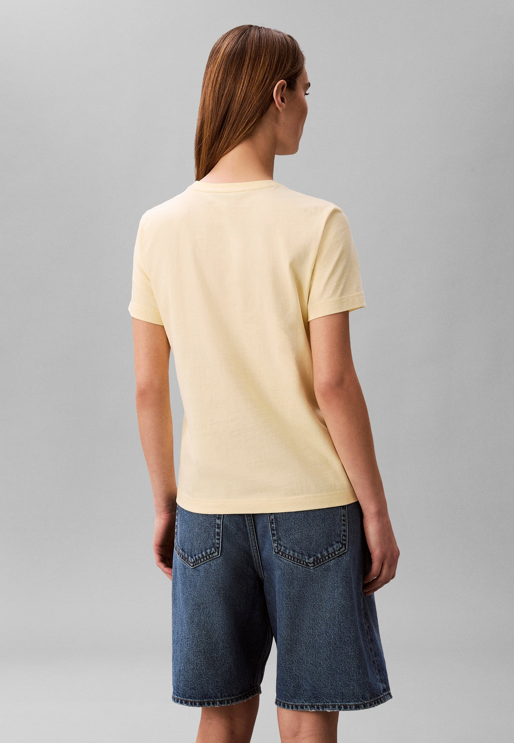 MONOGRAM CREW TEE - Basic T-shirt - french vanilla
