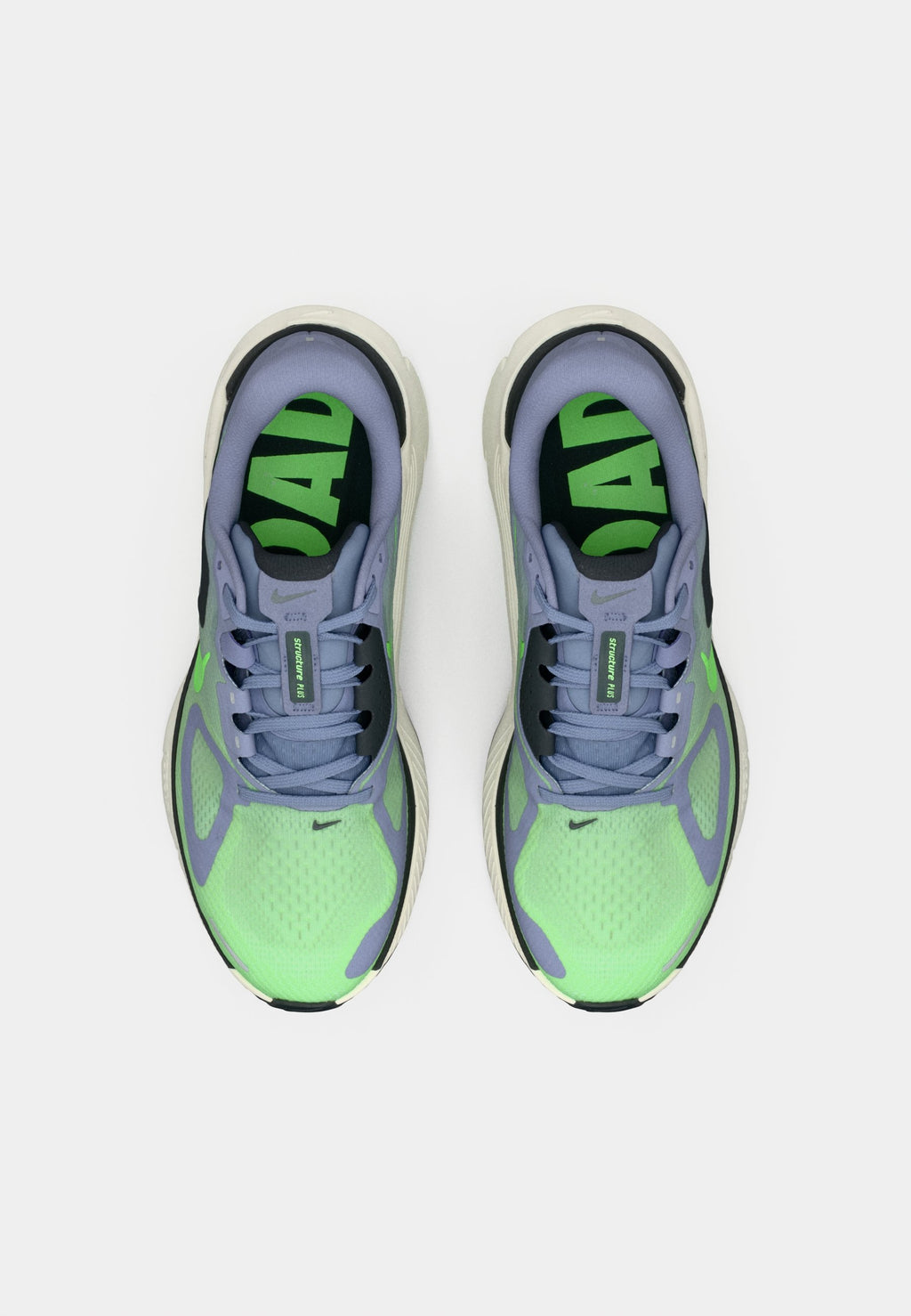 STRUCTURE PLUS - Road running shoes - iron purple/voltage green/off noir/sail