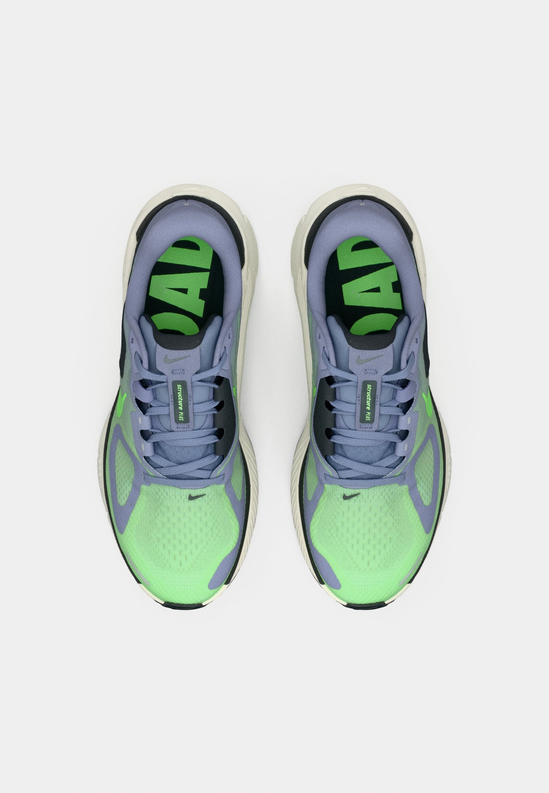STRUCTURE PLUS - Road running shoes - iron purple/voltage green/off noir/sail