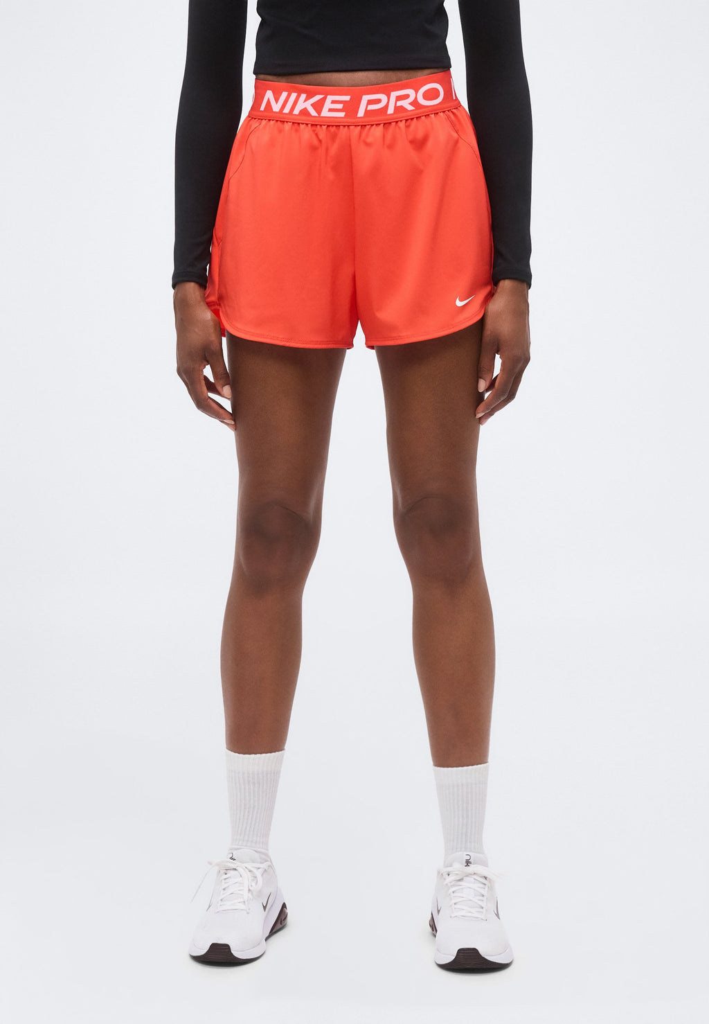 SHORT - Sports shorts - light crimson/white