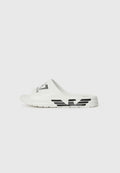 CRUSHER DISTANCE - Slippers - white/black