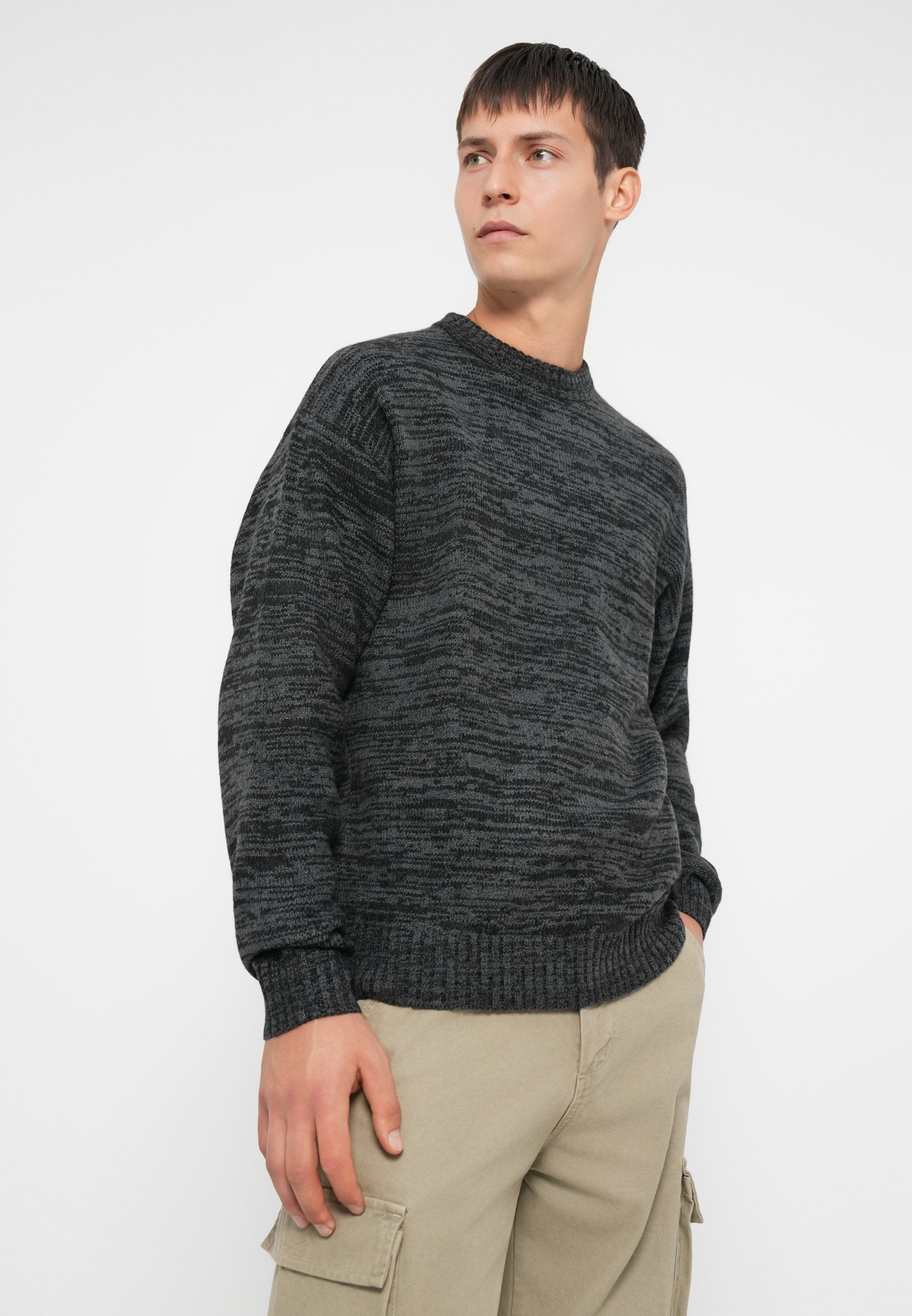 Knitted Plain Knitted - Jumper - castlerock
