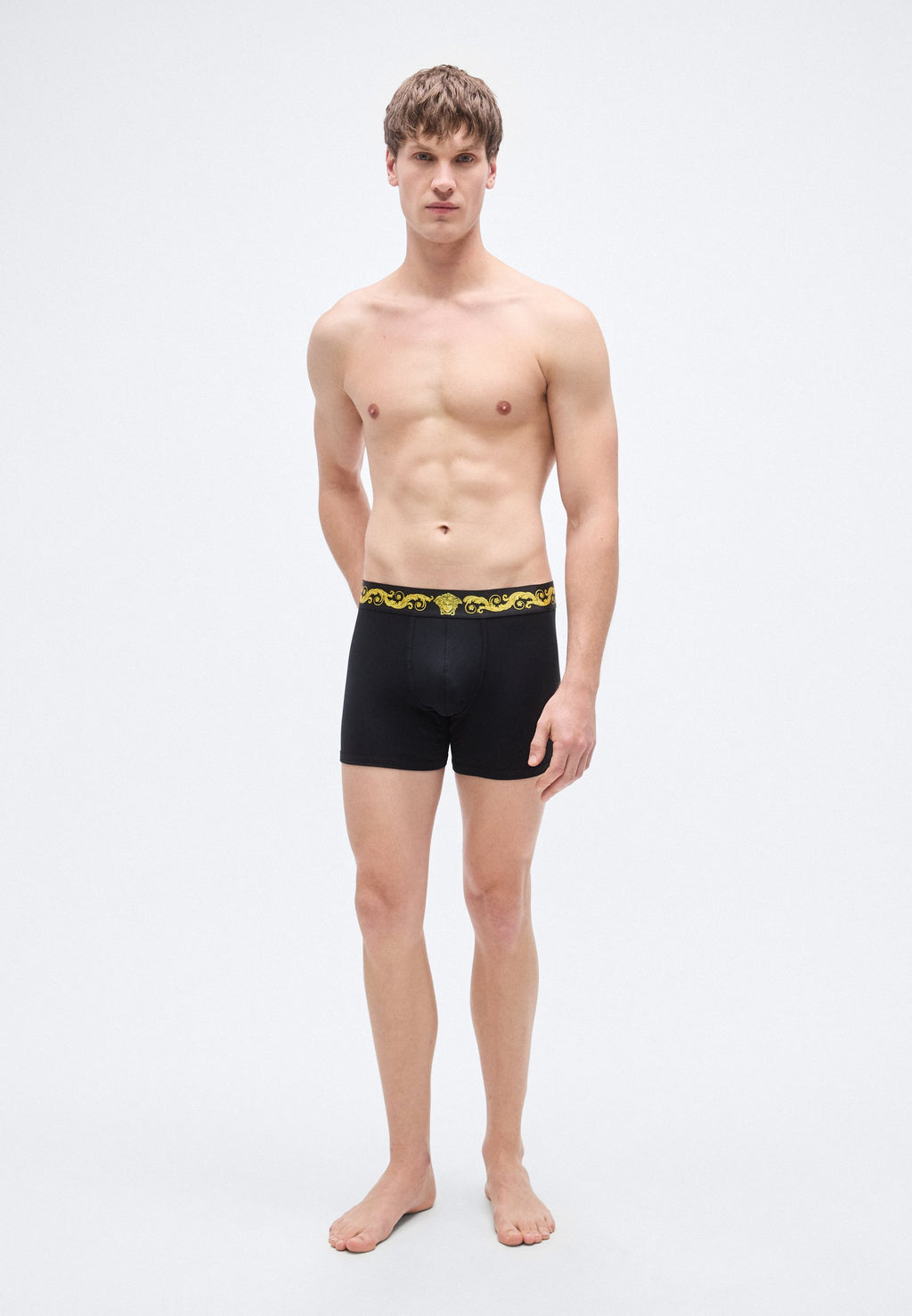TRUNK PRINTED - Trunks - black/gold-coloured