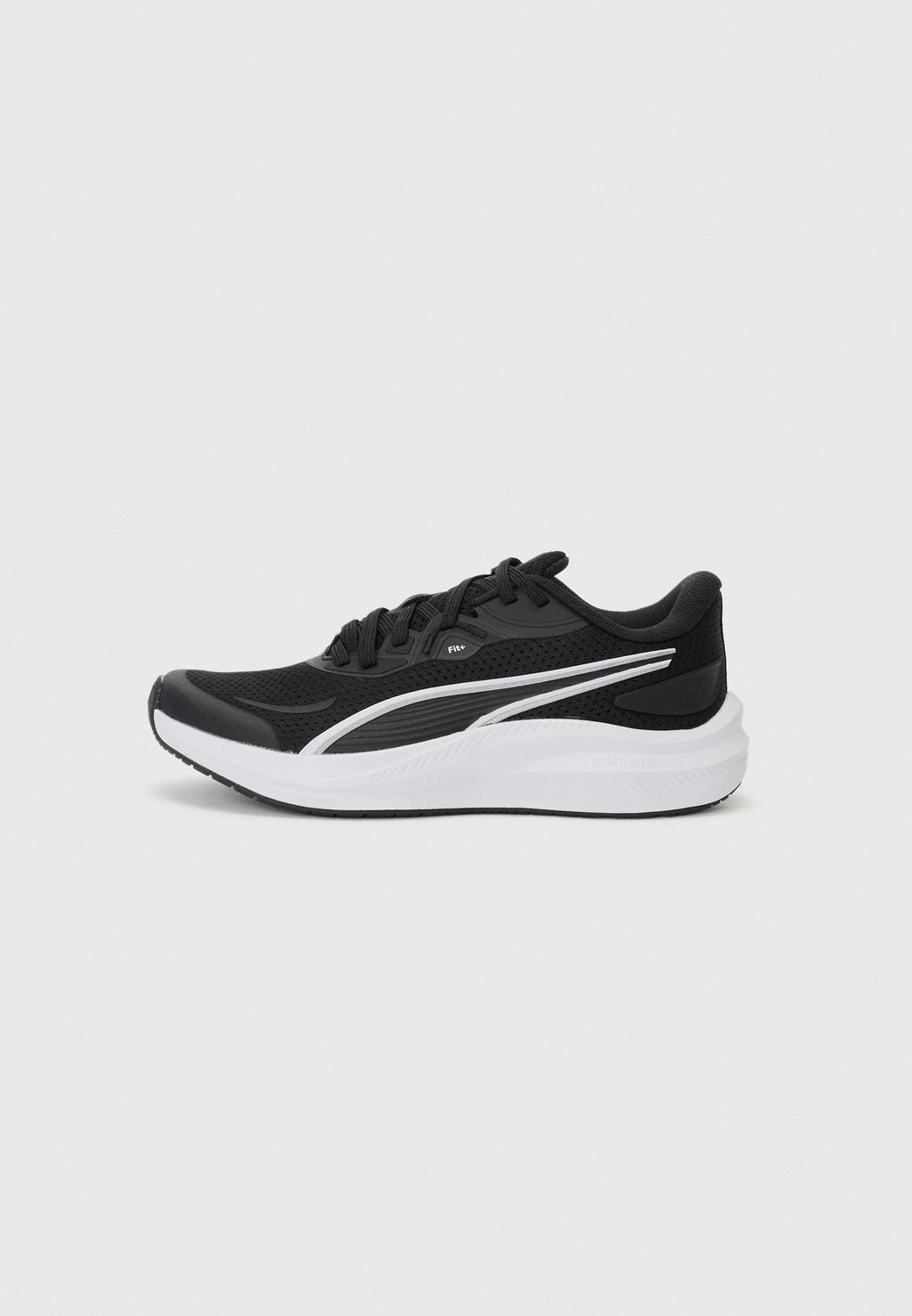 SKYROCKET LITE 2 JR UNISEX - Road running shoes - black/white/silver-coloured