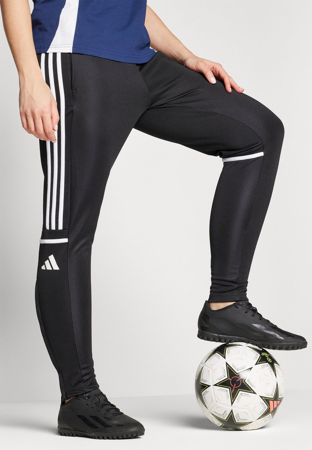 SQUADRA25 TRAINING PANT - Leggings - black/white