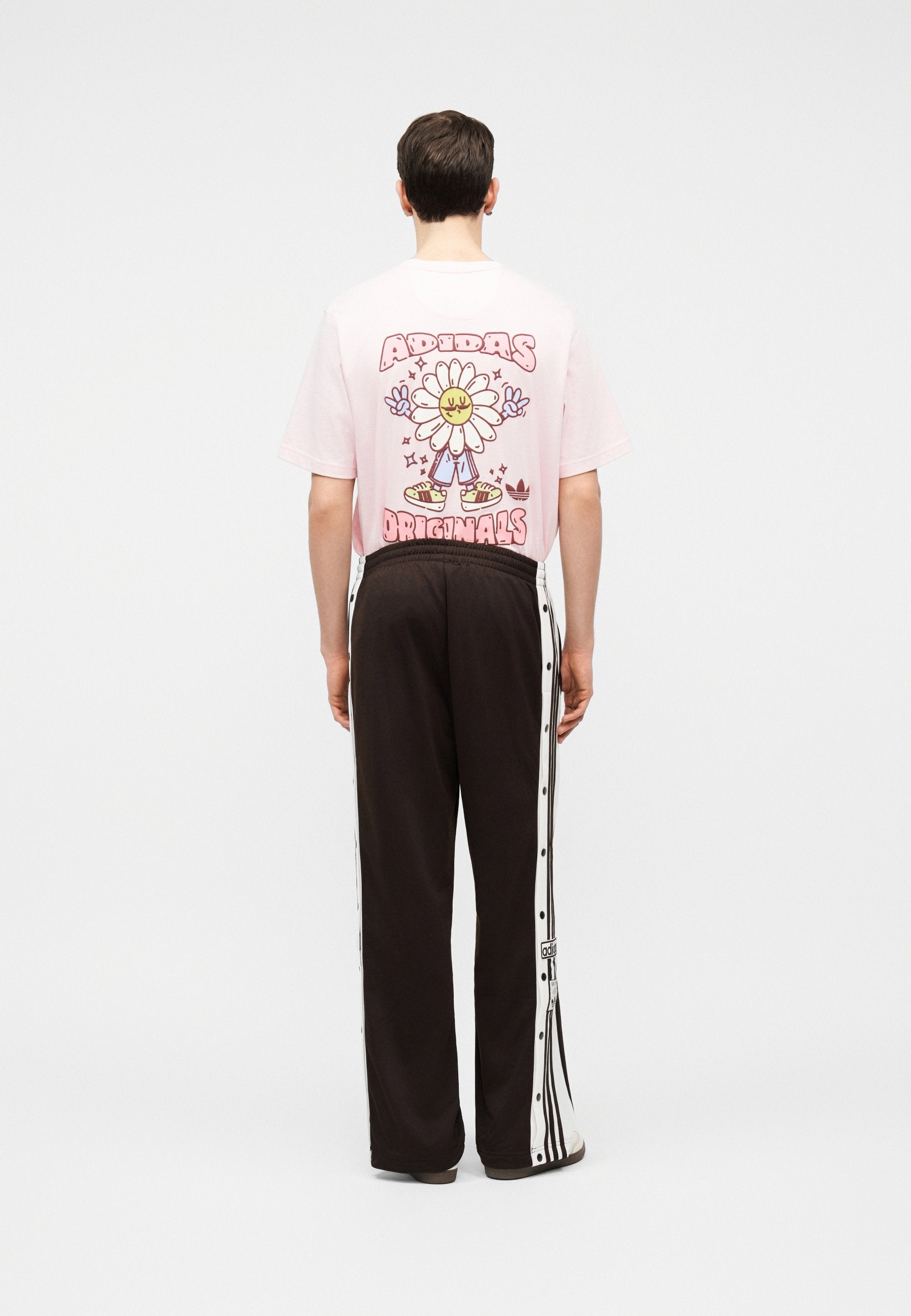 ADIBREAK UNISEX - Tracksuit bottoms - aurora coffee/white