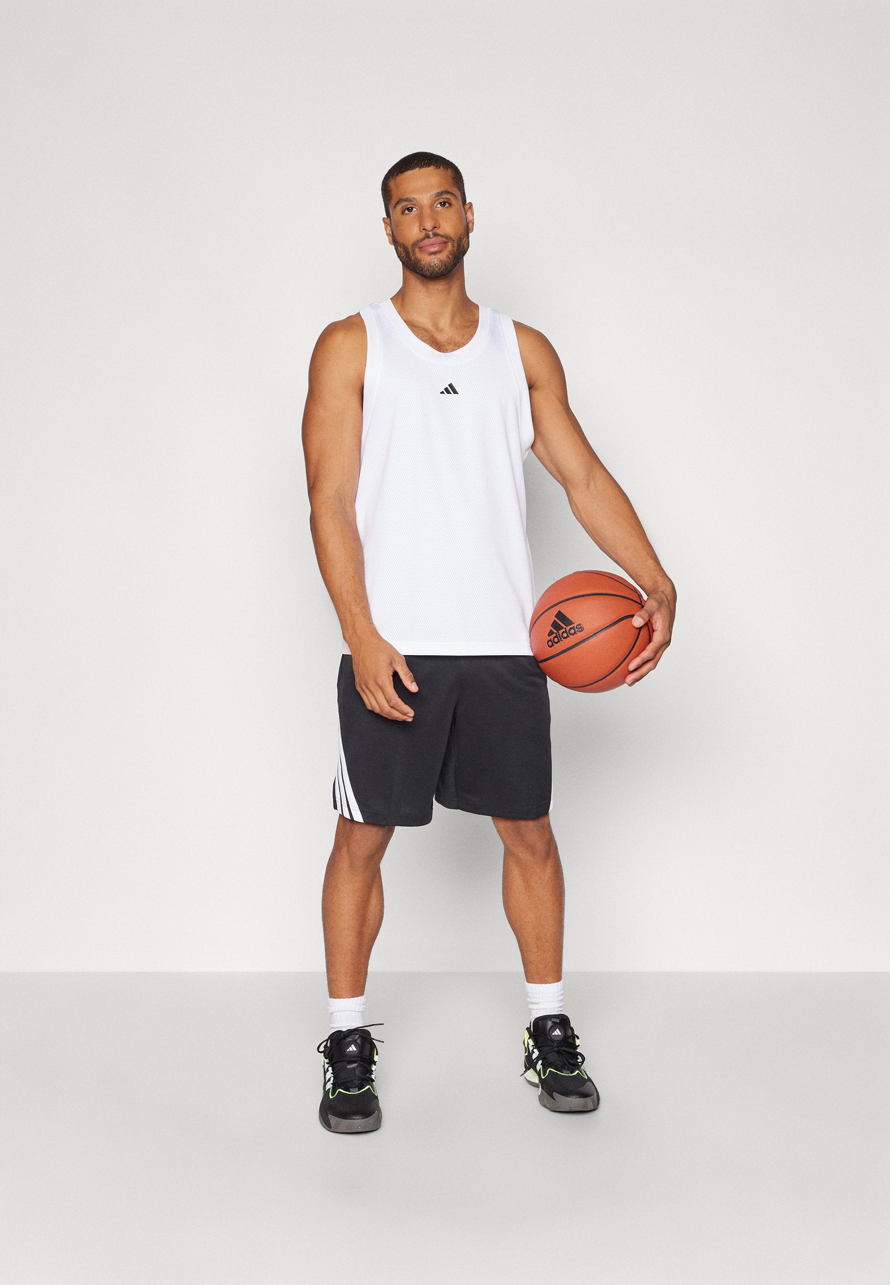 3-STRIPES   - Sports shorts - black white