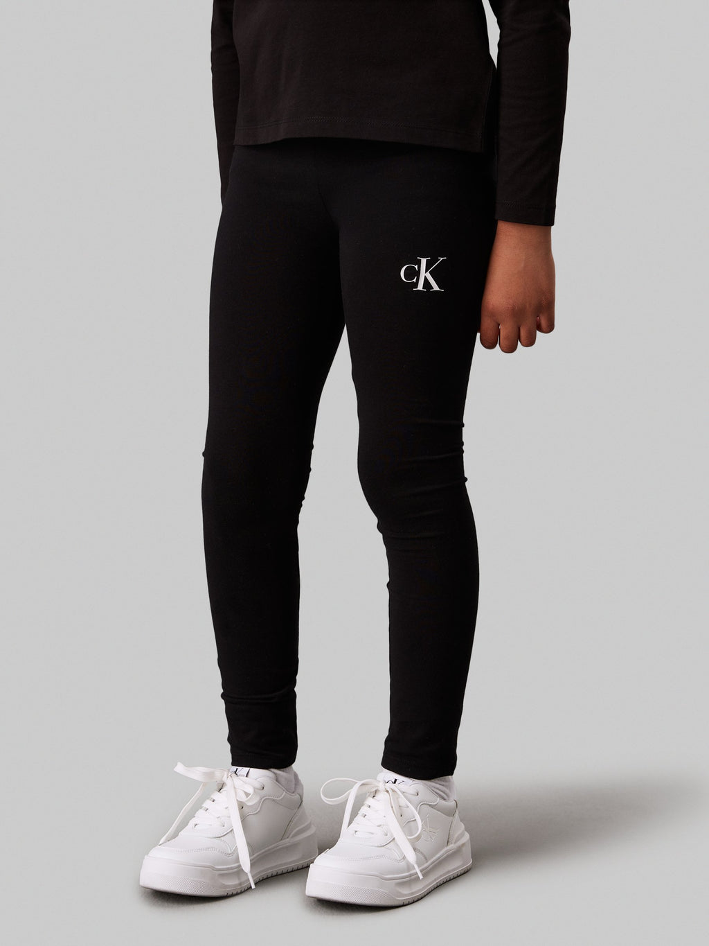 LOGO - Leggings - Trousers - black
