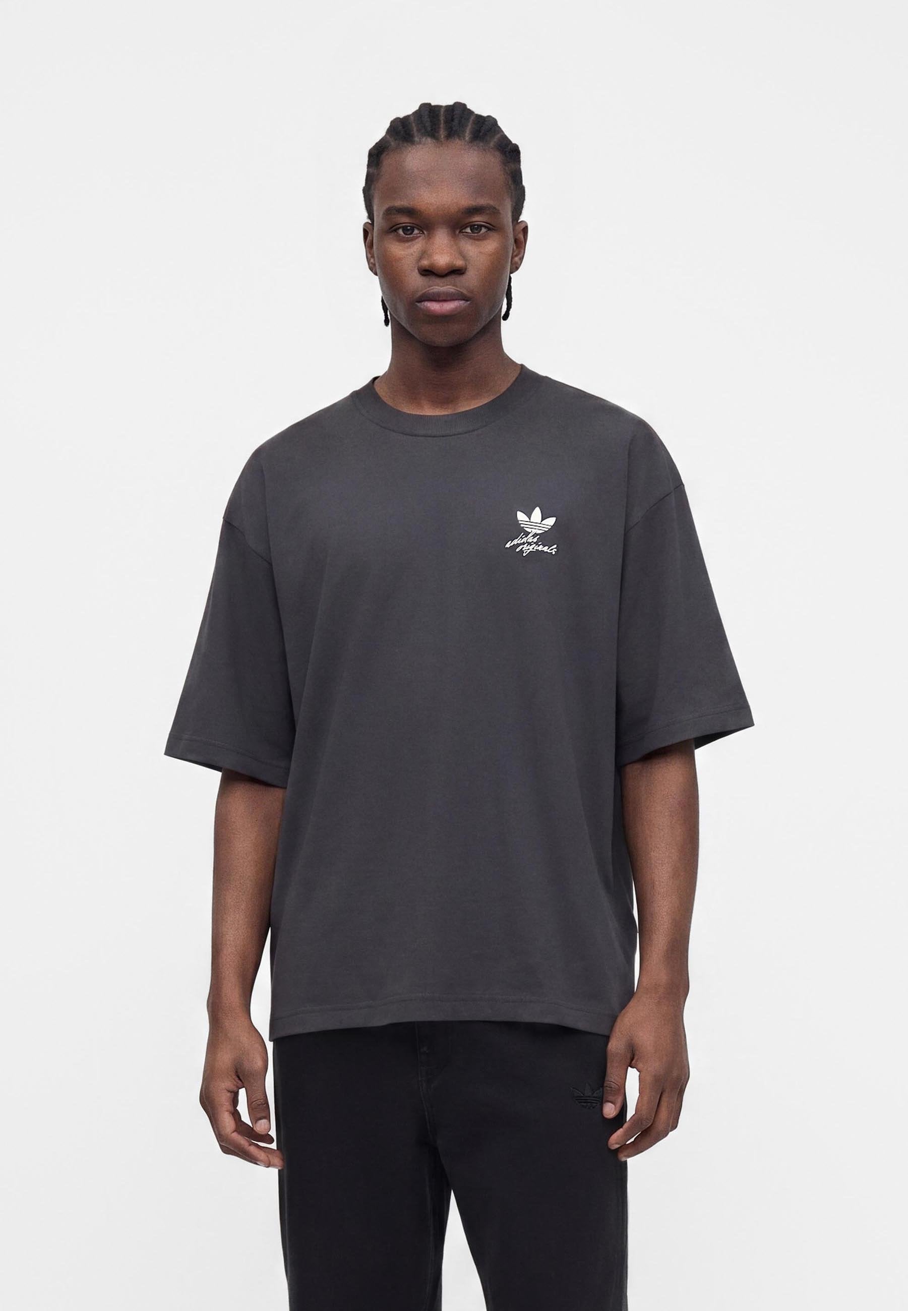 WHALE GRAPHIC TEE UNISEX - Print T-shirt - carbon