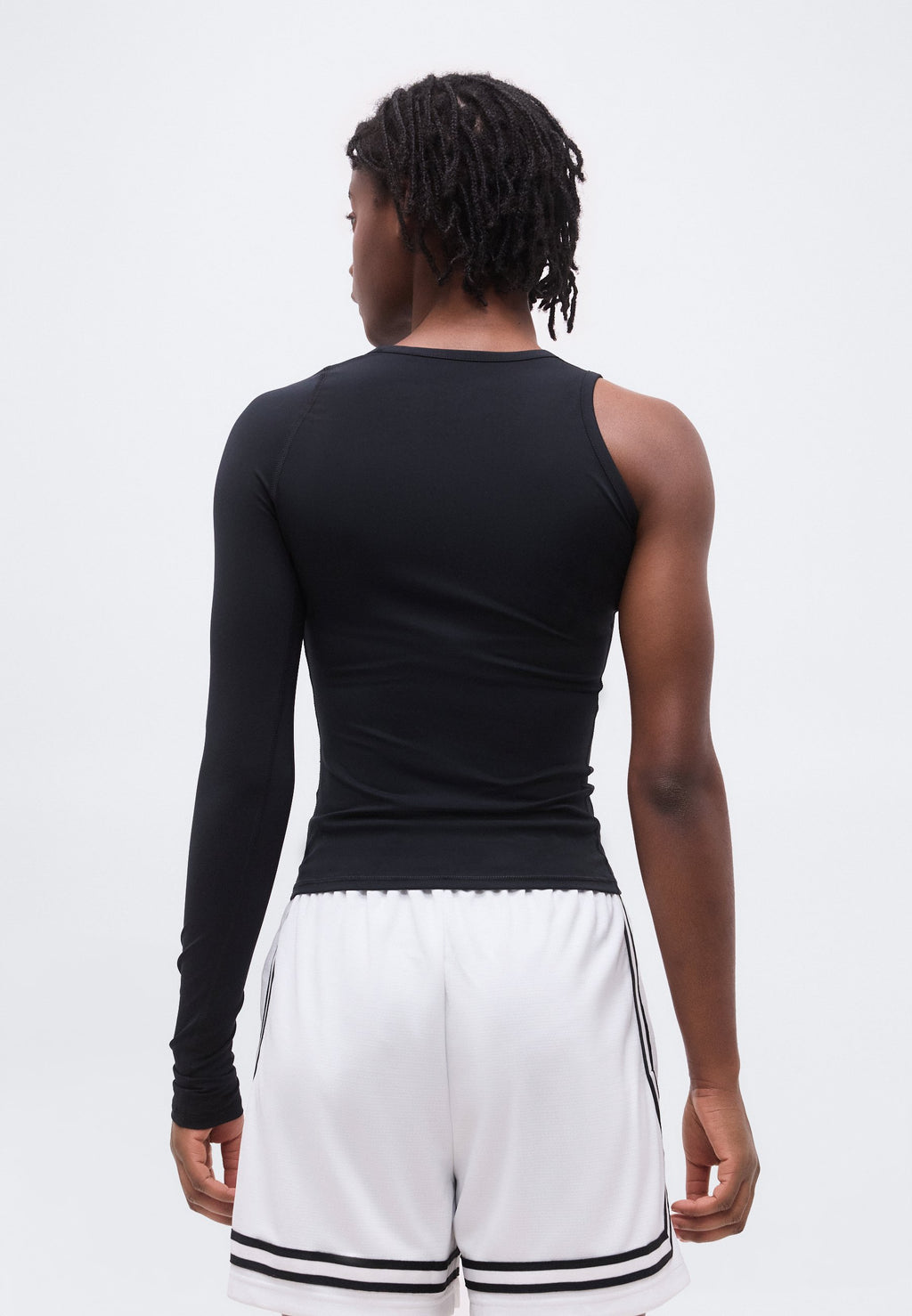 A'JA A'SYMMETRIC - Long sleeved top - black/white