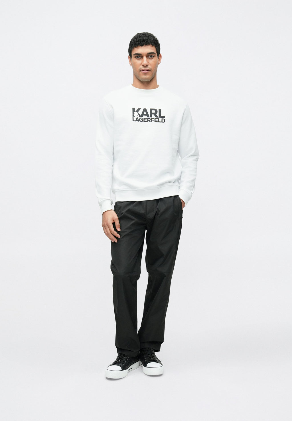 CREW NECK - Sweatshirt - white