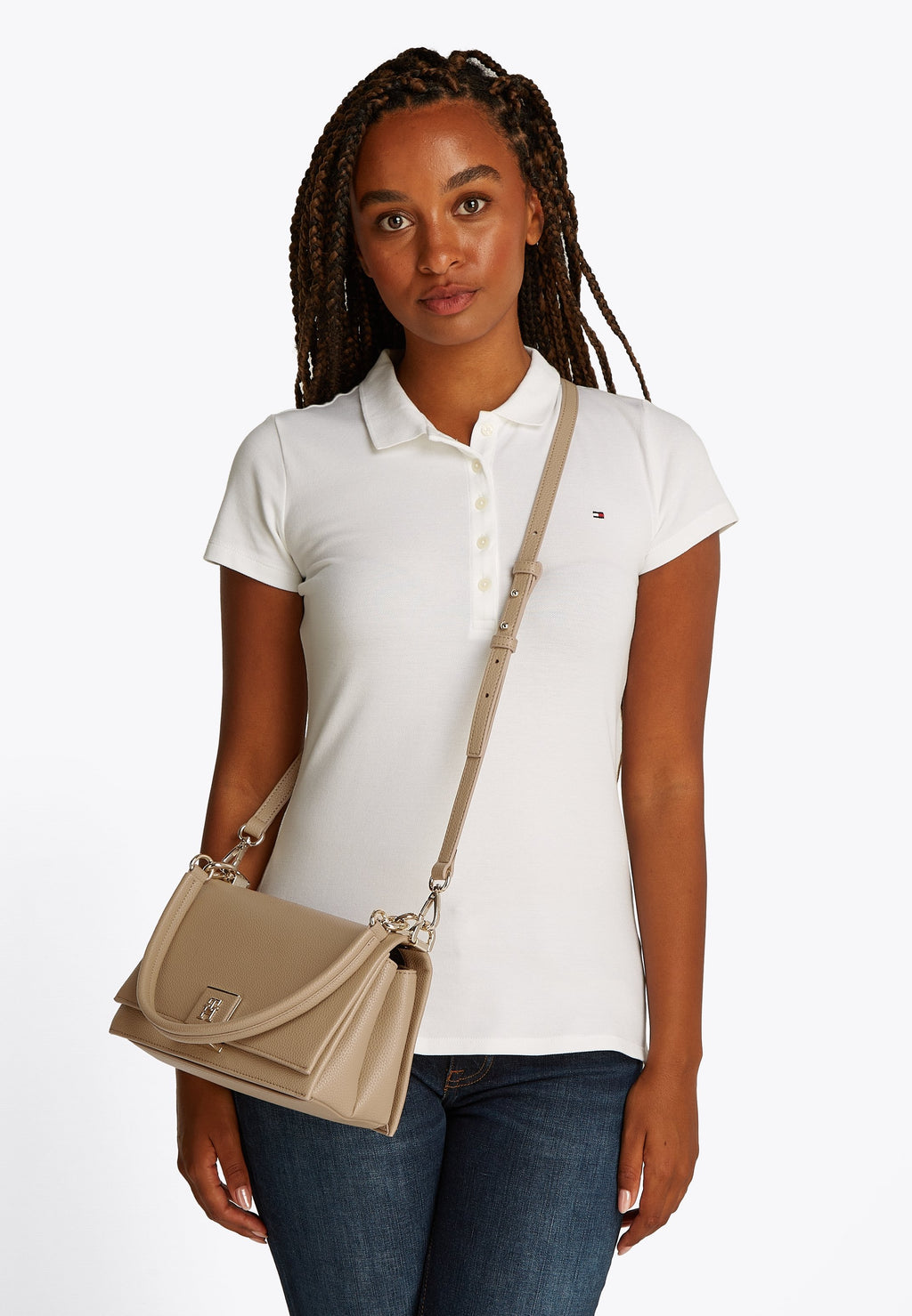 TH HER MED CROSSOVER - Sac bandoulière - toile safari