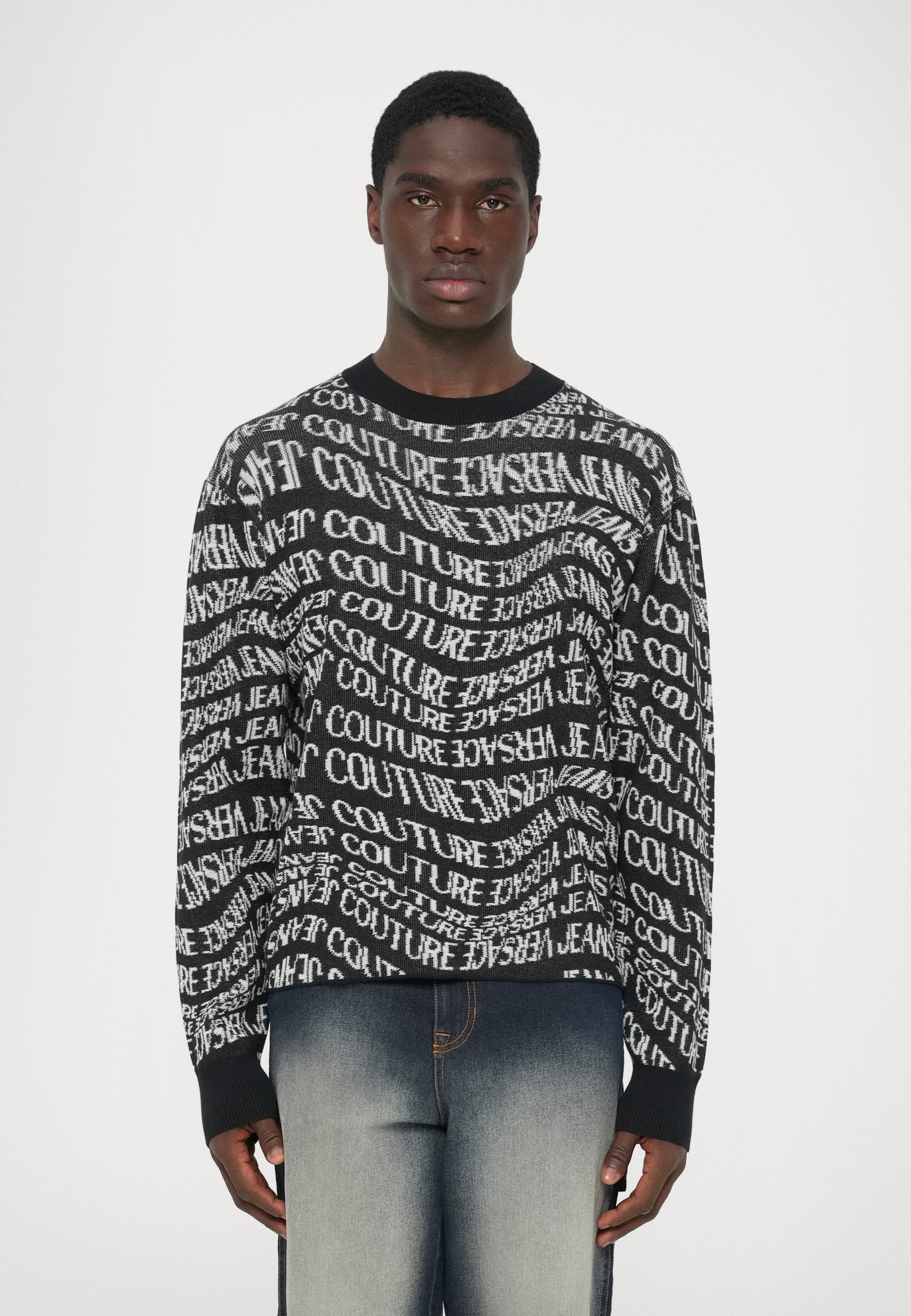 LOGO LIQUIFY - Jumper - black/white