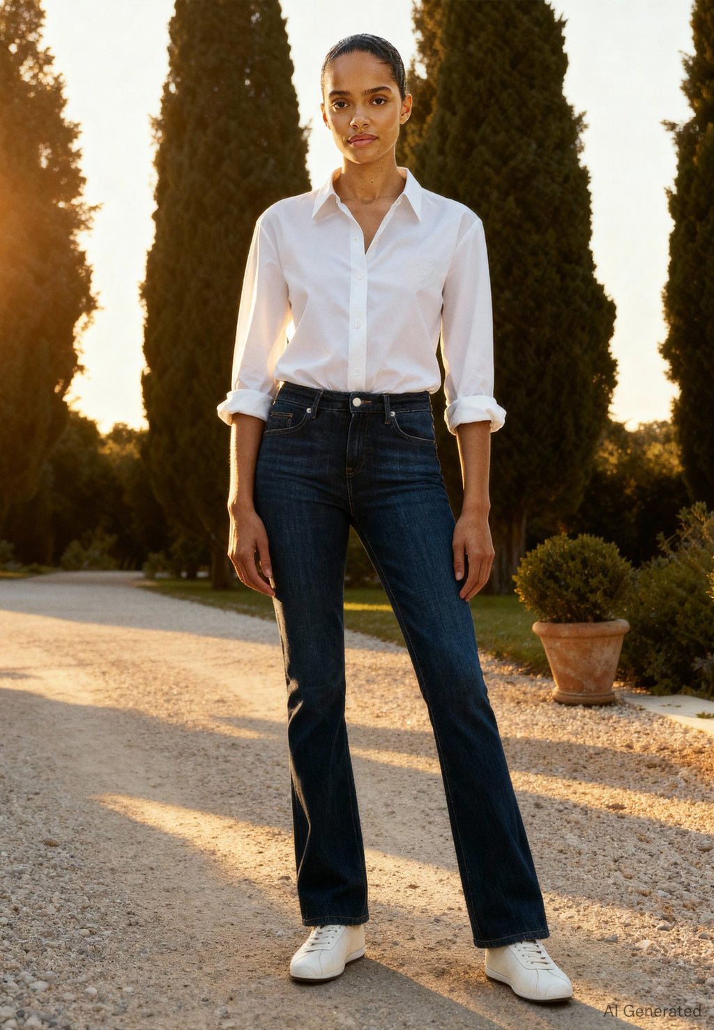 جينز NOS BOOTCUT RW DARK BLUE - جينز بوت كات - أزرق داكن NOS