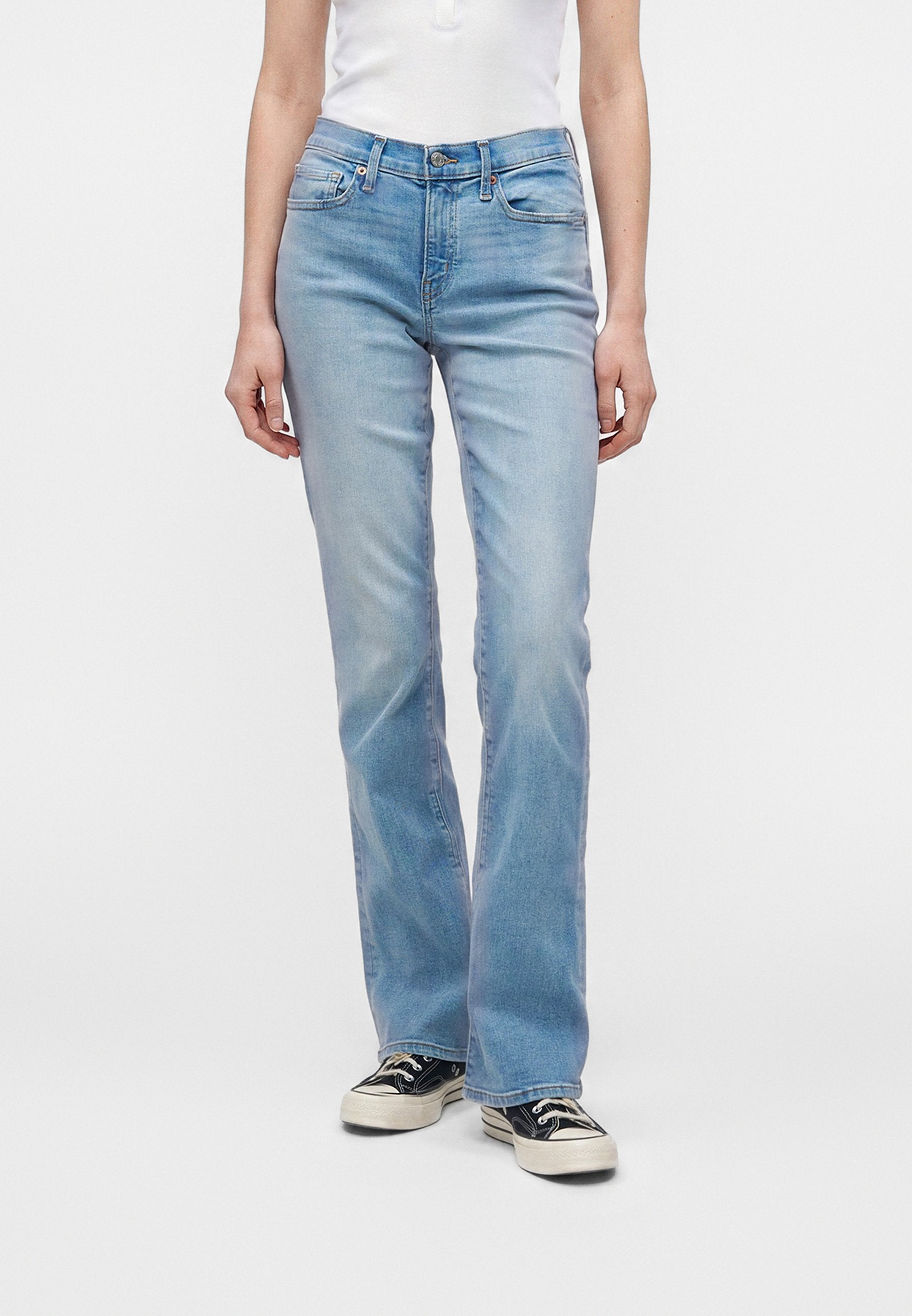 BABY LINNEY - Flared Jeans - light blue denim