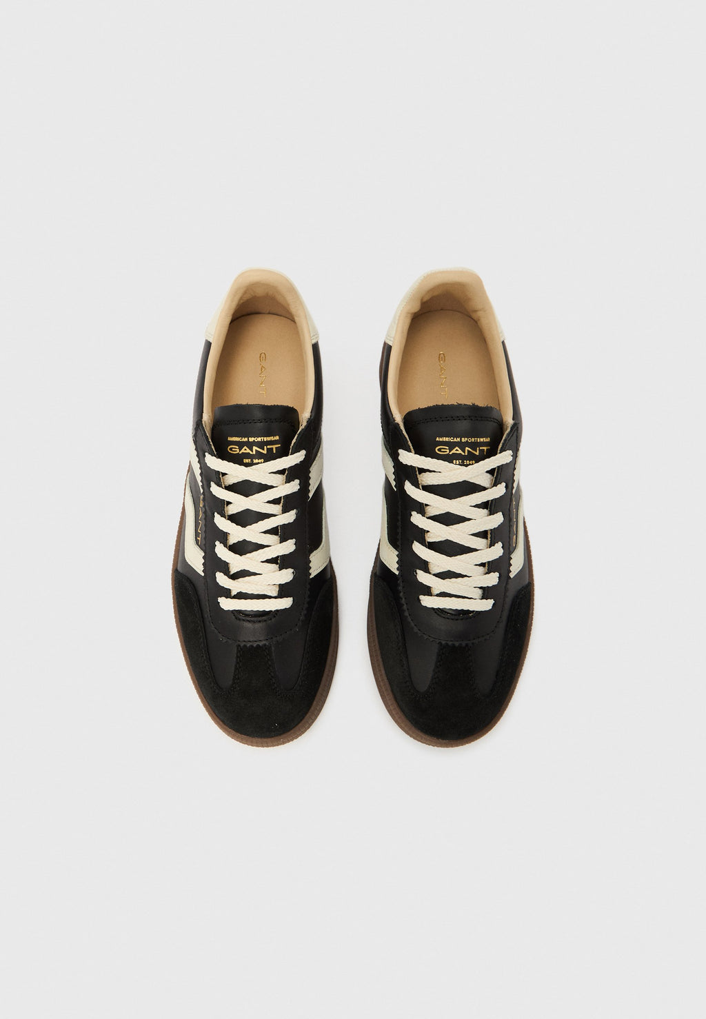 Trainers - black/white