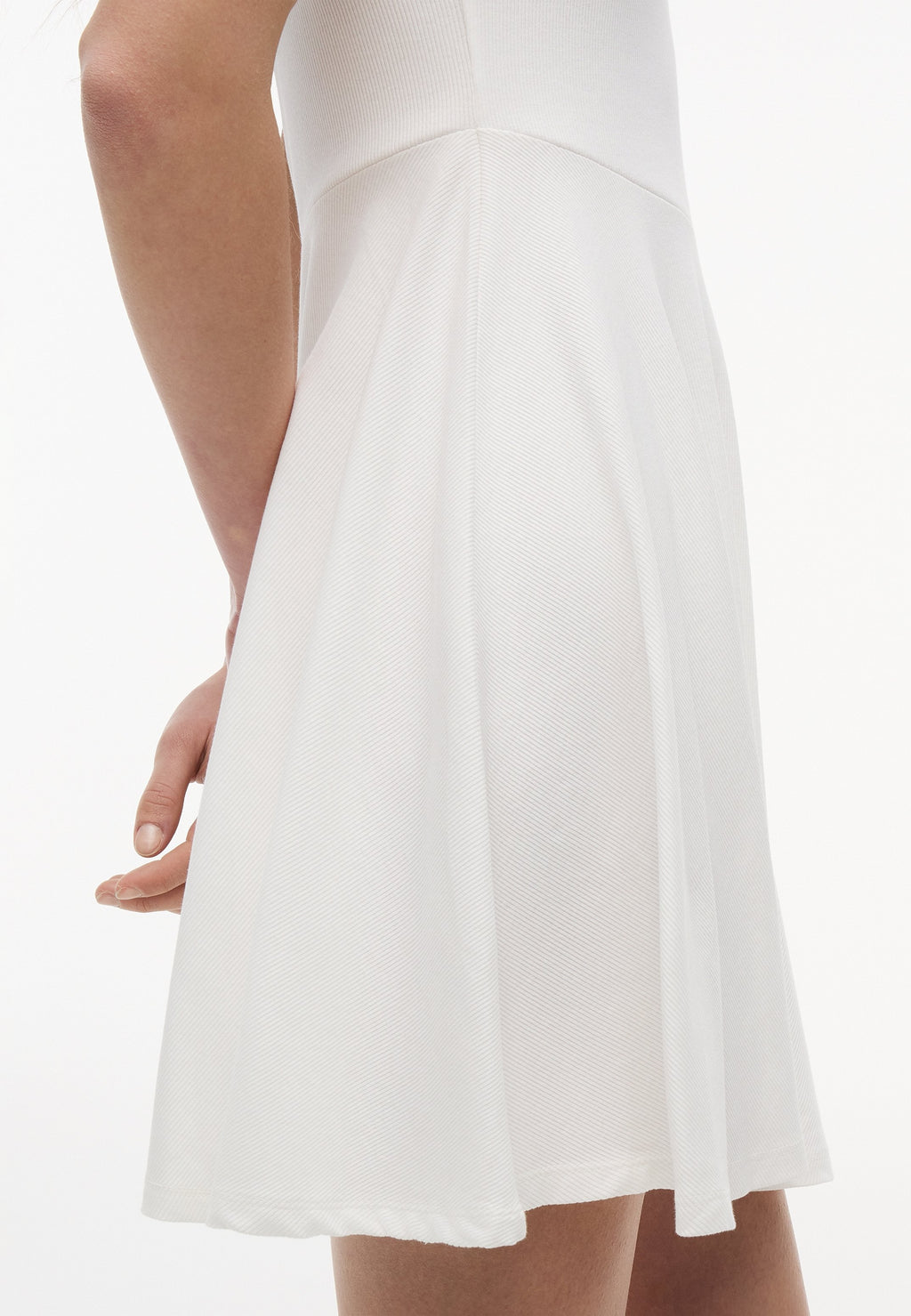 RIB POLO MINI DRESS  - Day dress - ecru