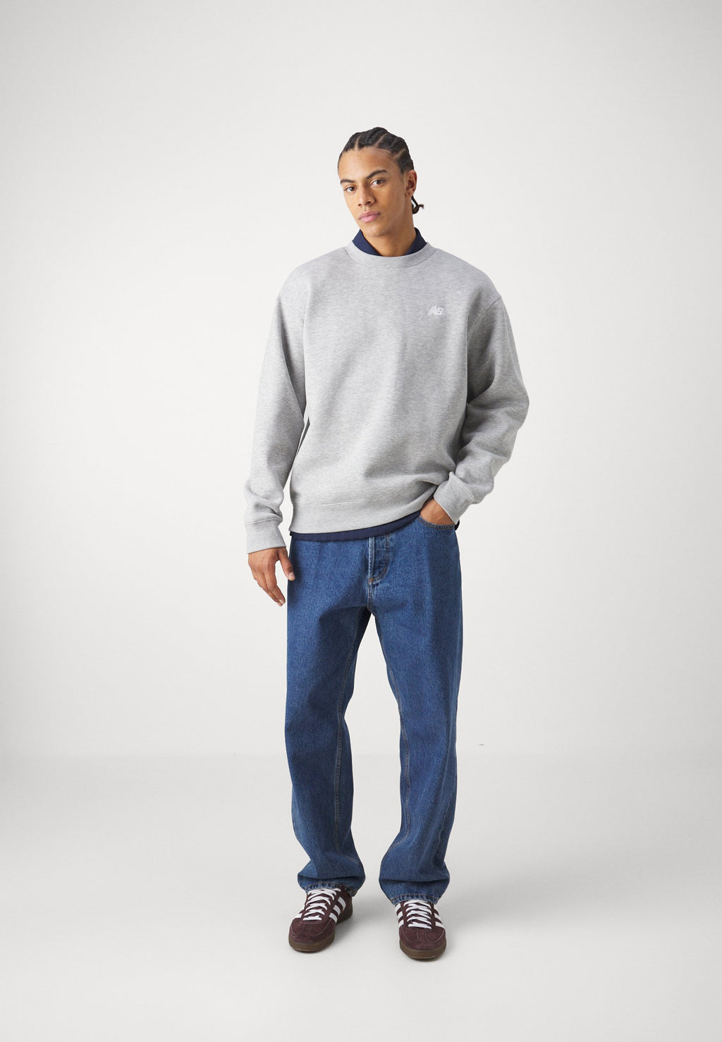 SPORT ESSENTIALS CREW UNISEX - Hoodie - athletic grey