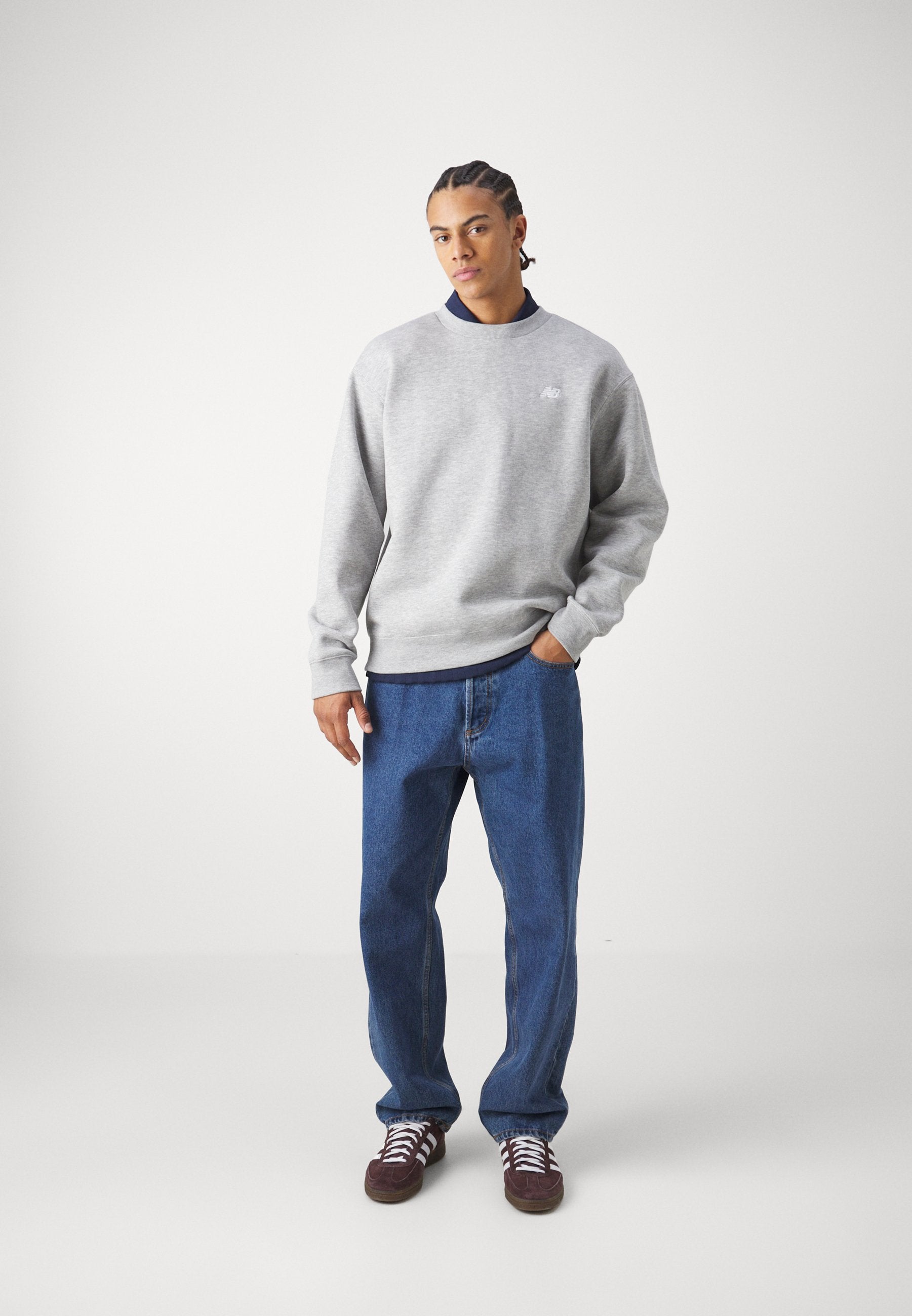 SPORT ESSENTIALS CREW UNISEX - Hoodie - athletic grey