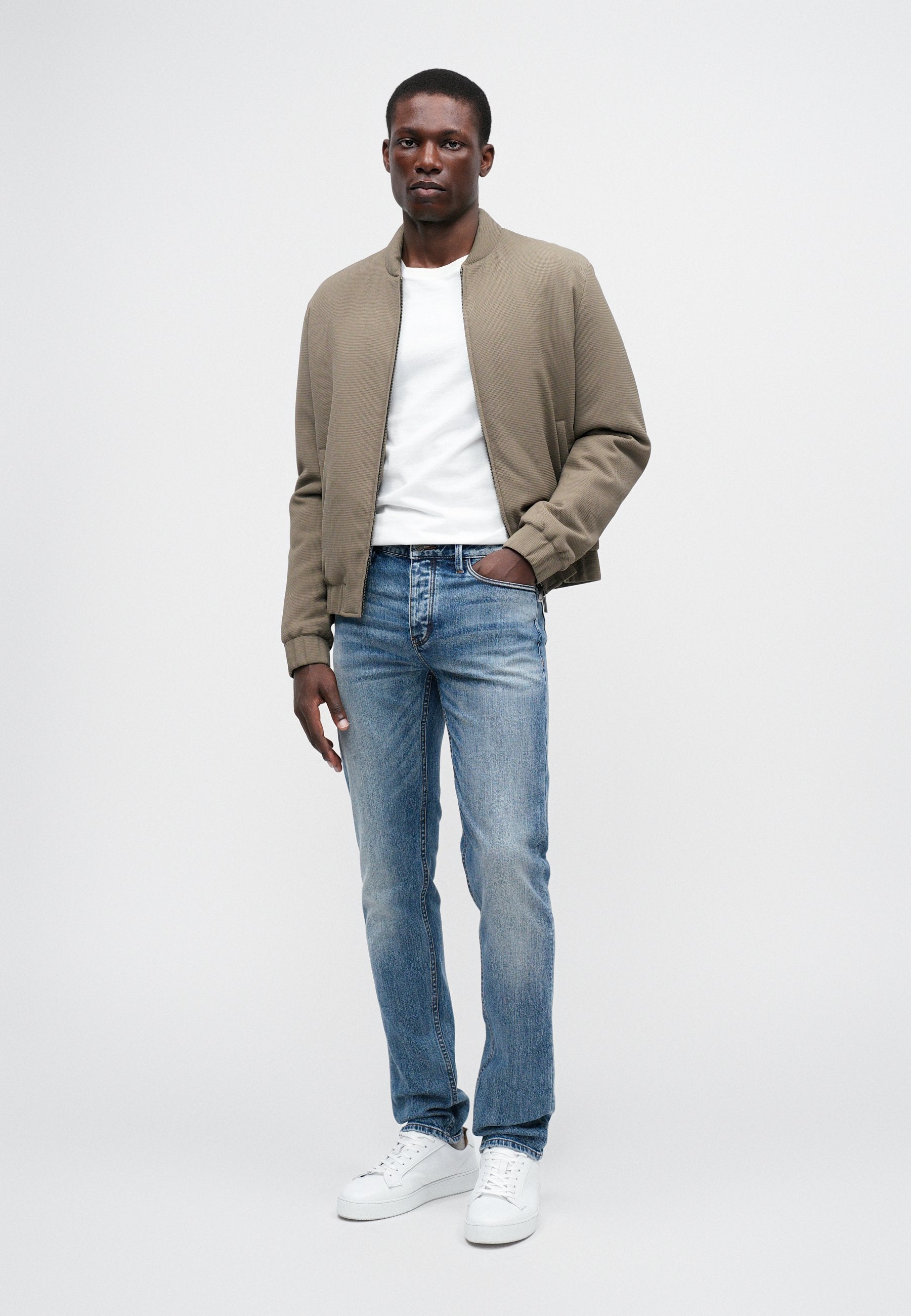 POCKETS PANT - Slim fit jeans - medium blue denim