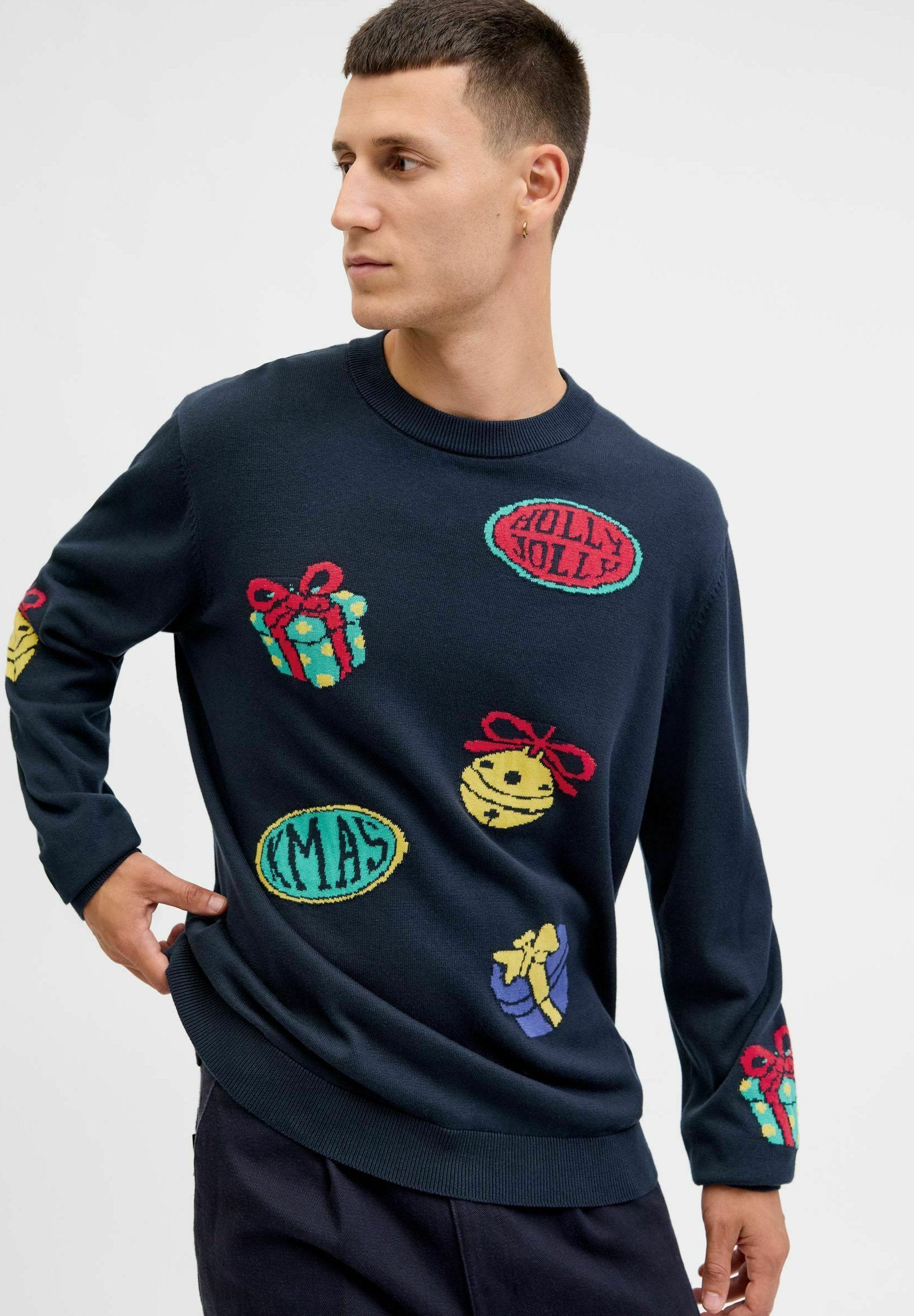 Knitted X-mas Knitted - Jumper - sky captain